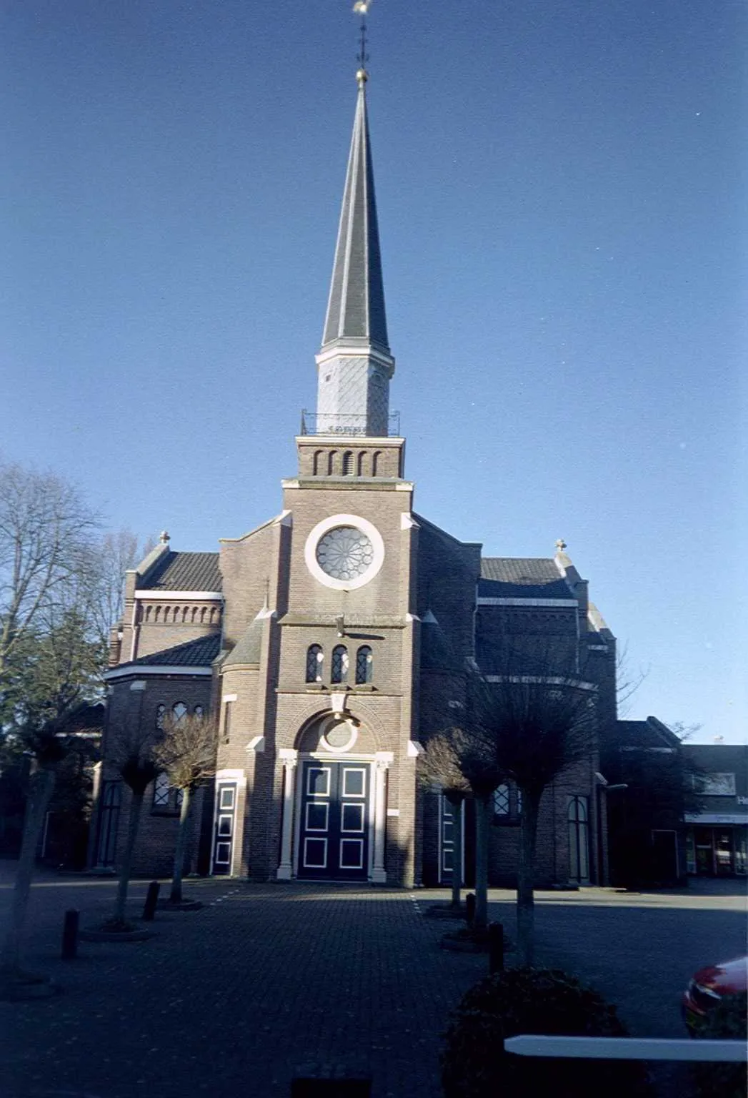 Photo showing: Paaskerk, Oude Utrechtseweg 2, Baarn. Foto genomen op 7 dec. 2003 en geüpload door maker.