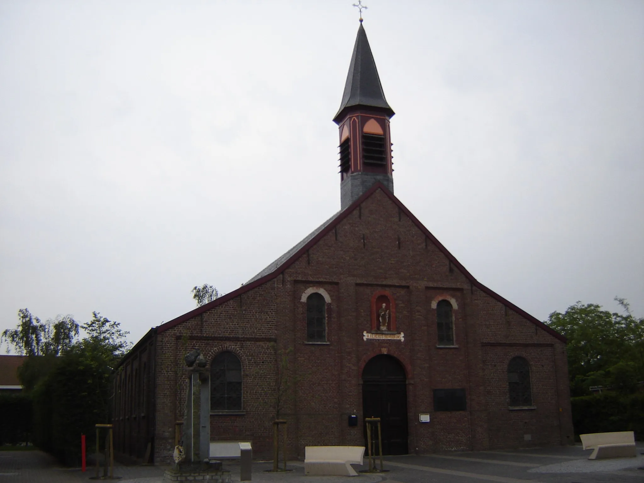 Photo showing: Sint-Eligiuskerk in Bentille Church of Saint Eligius in Bentille. Bentille, hamlet in Sint-Jan-in-Eremo, Sint-Laureins, East Flanders, Belgium