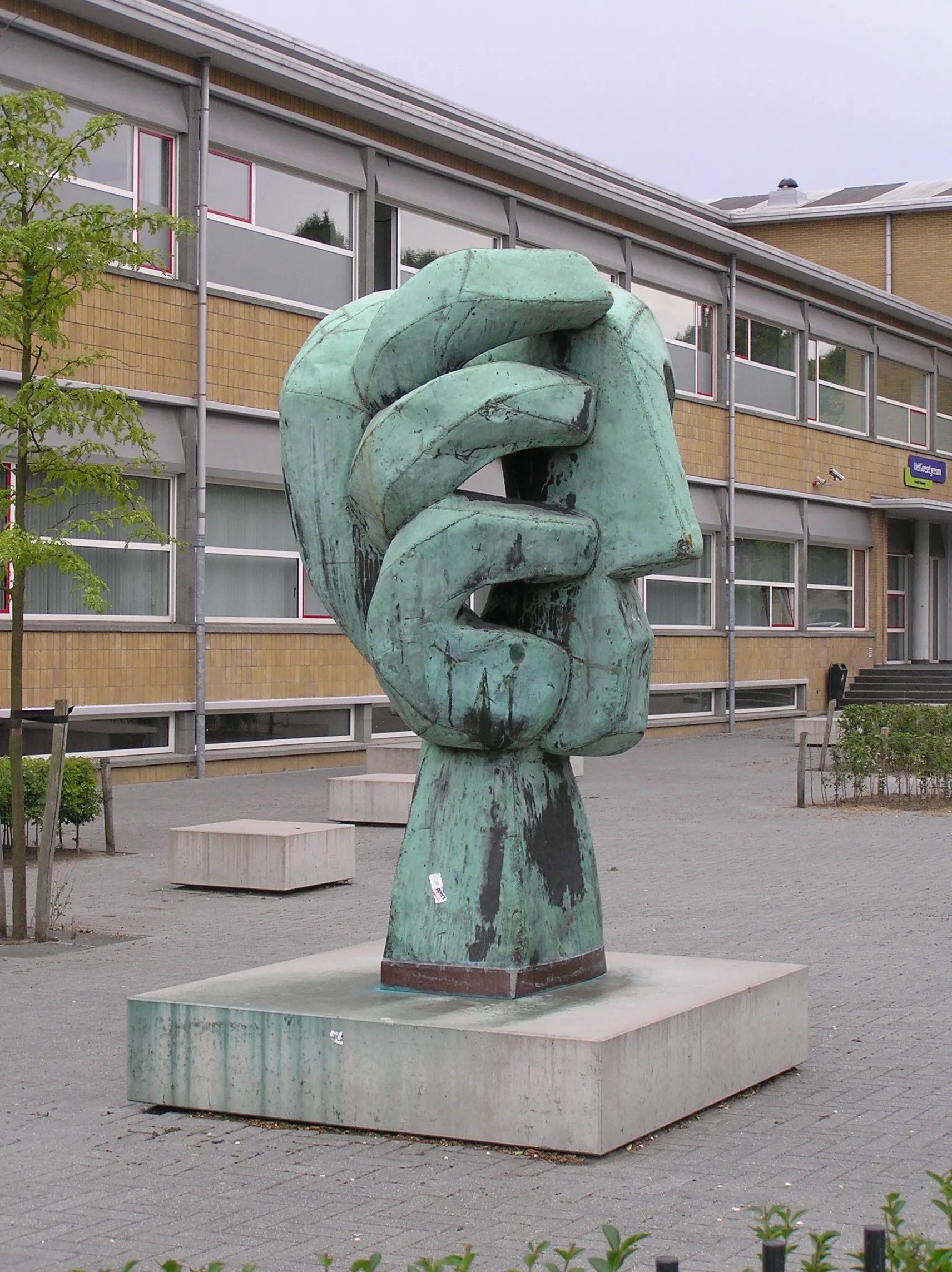 Photo showing: Beeld van Jan Bons (1962) aan de Bergweg, Goes, bij het Goese Lyceum voor beroepsonderwijs.