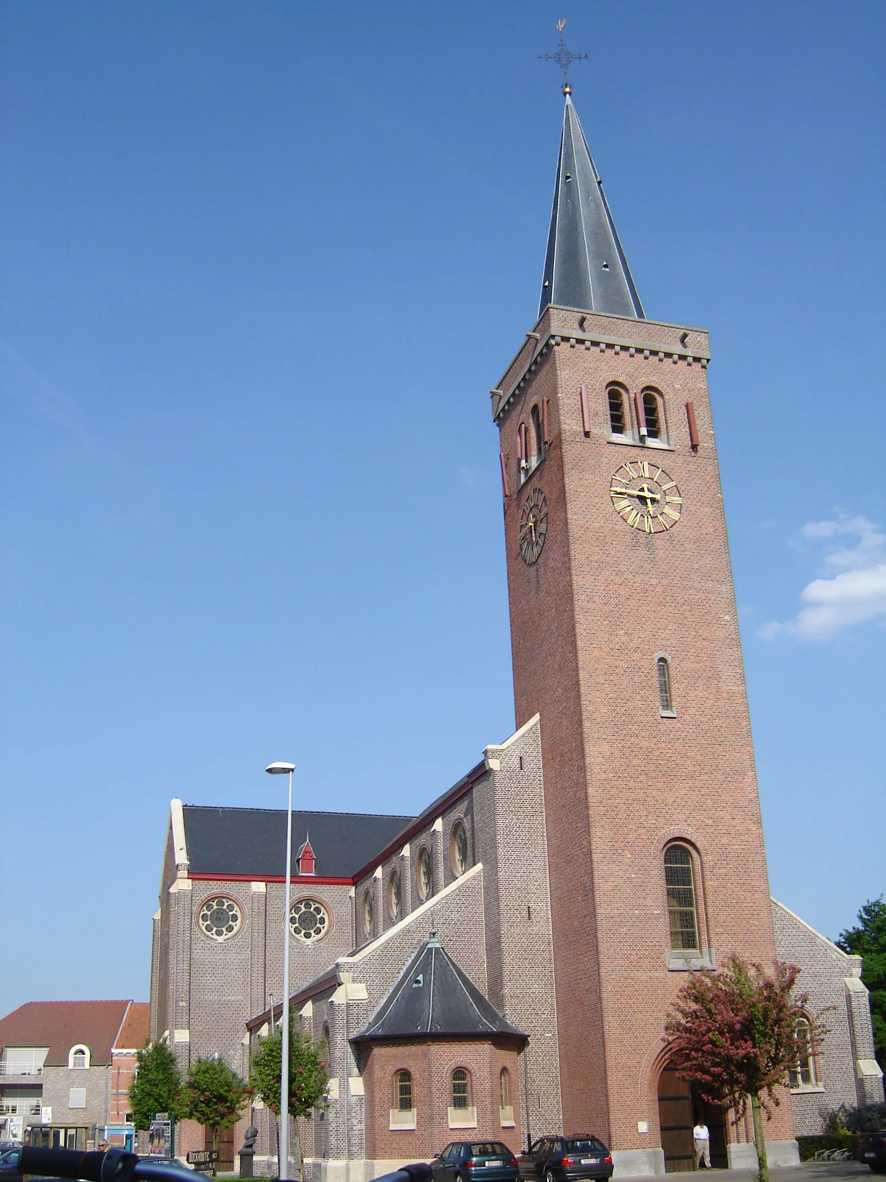 Photo showing: Church of the Holy Cross in Boekhoute. Boekhoute, Assenede, East Flanders, Belgium
