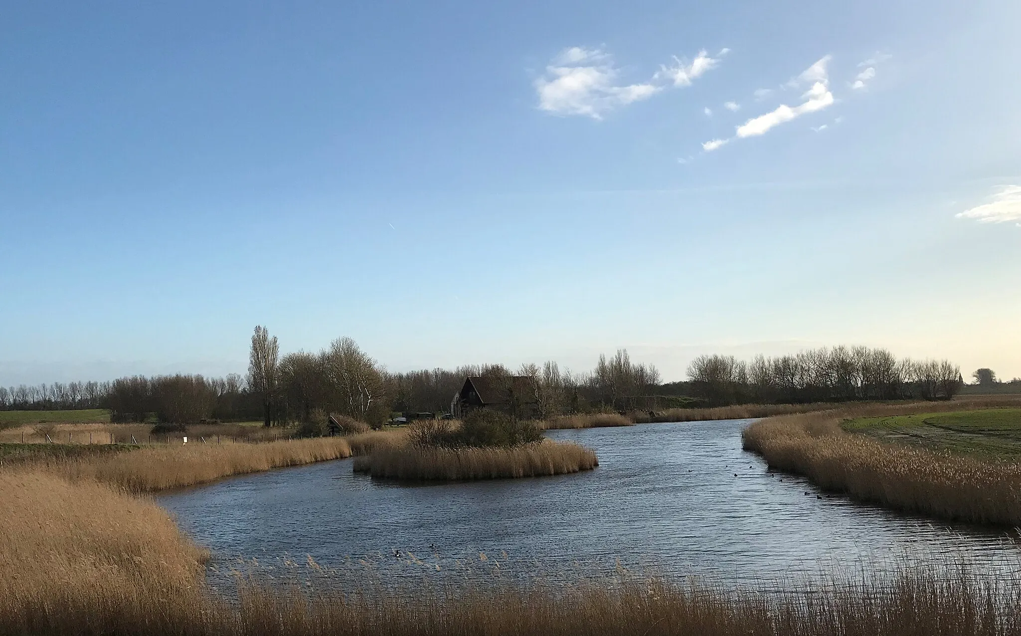 Photo showing: De Naterskreek tussen Zonemaire en Bommenede