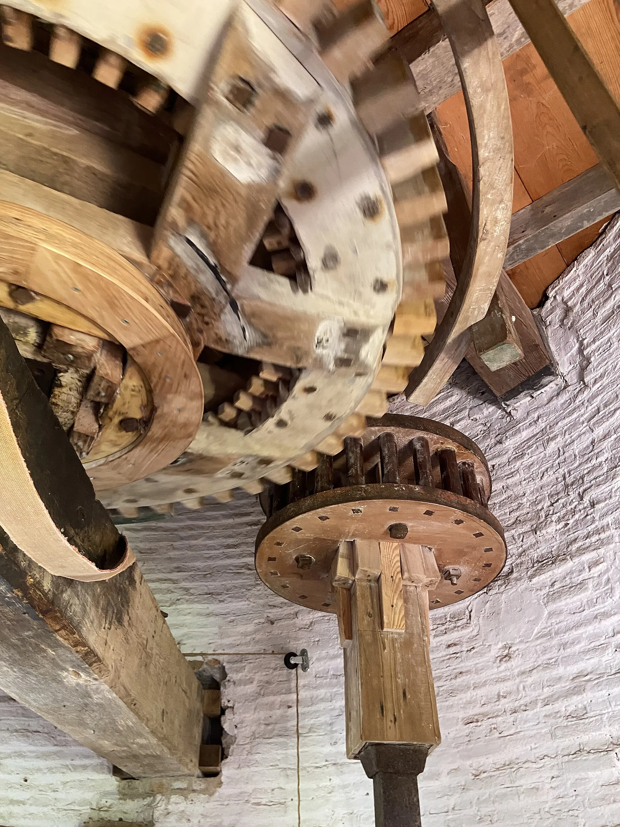 Photo showing: Scharendijk windmill - mechanism