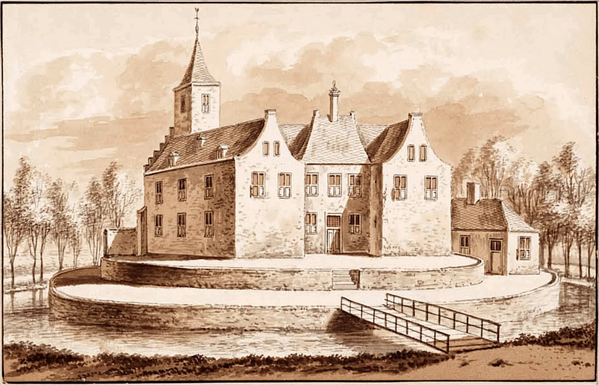 Photo showing: Kasteel De Binckhorst ca. 1725