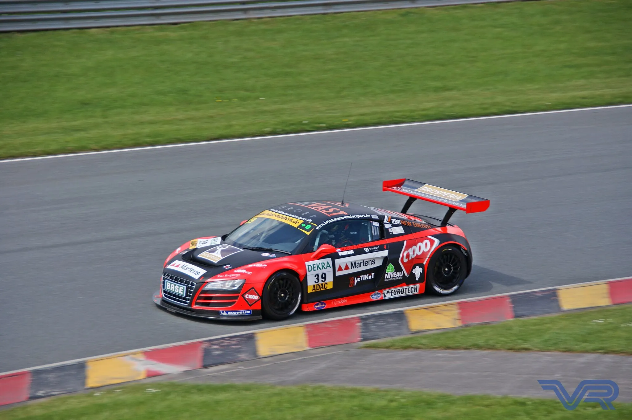 Photo showing: ADAC GT Masters
Team: Prosperia Team Brinkmann uhc
Car: Audi R8 LMS

Driver: Arjan van der Zwaan + Danny van Dongen