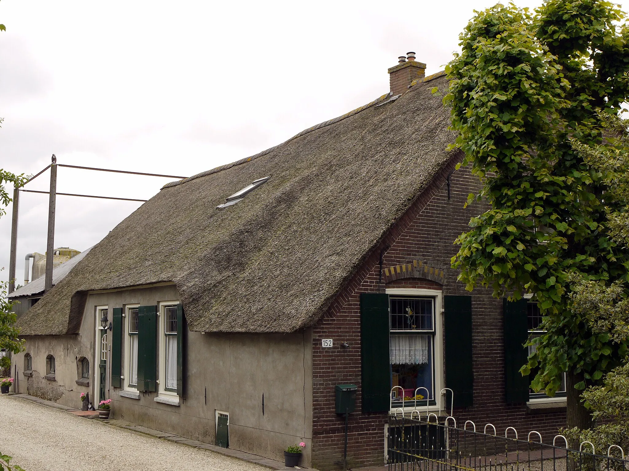 Photo showing: Farm house at Achtersloot 152, IJsselstein. Its national-monument number is 20091.