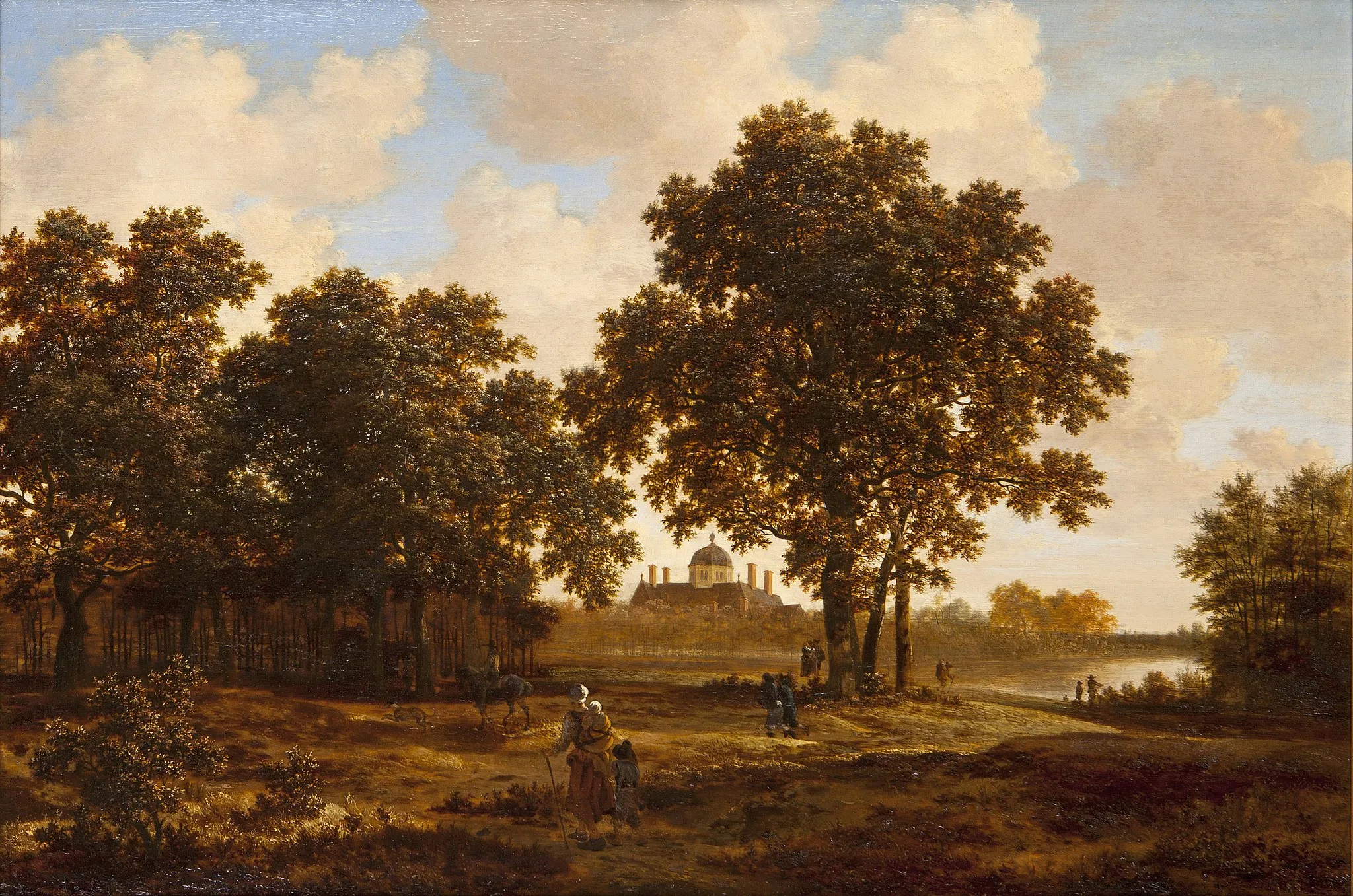 Photo showing: The forest in The Hague with a view on Palace Huis ten Bosch