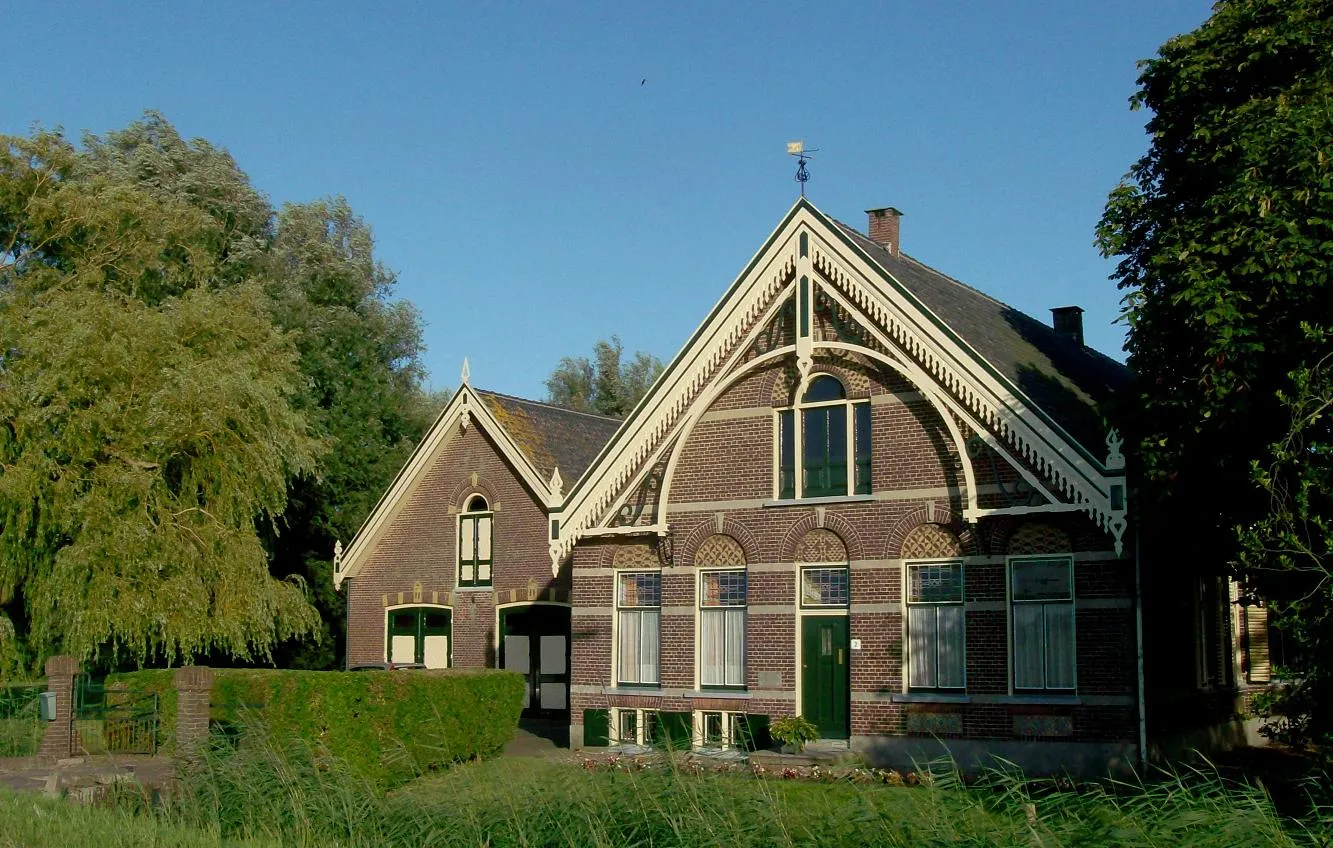 Photo showing: A richly ornamented farm in Wilsveen, Netherlands, built in 1899, in the so-called transitional architectural style, with neorenaissance elements. It is a national monument.