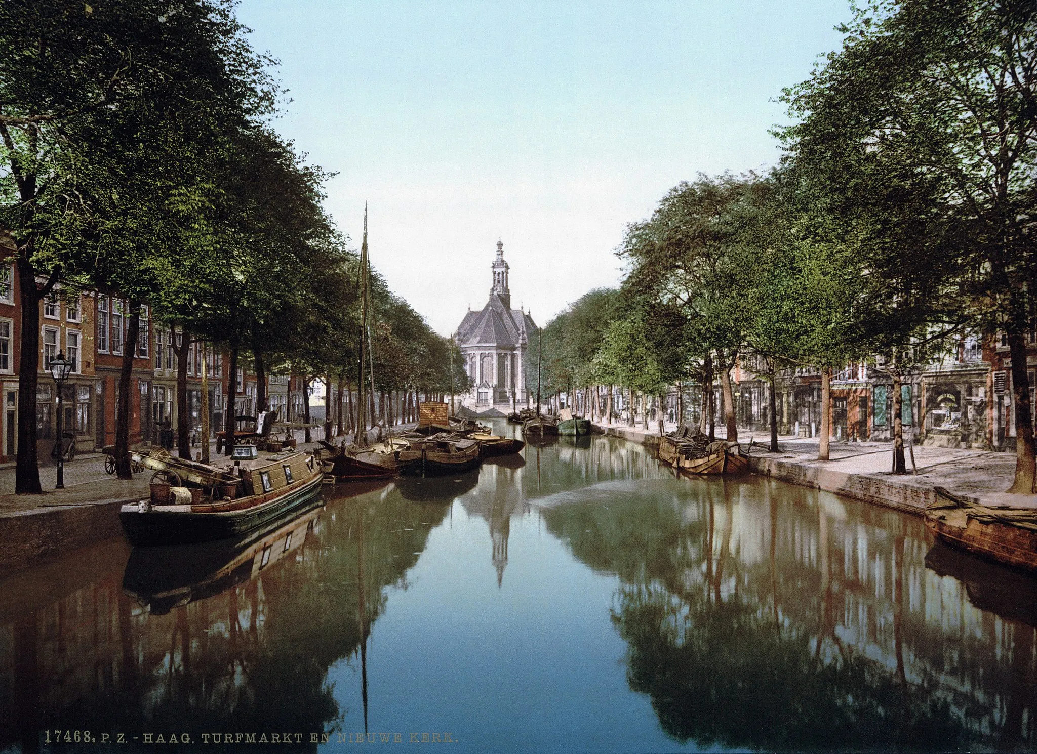 Photo showing: Den Haag - Turfmarkt en Nieuwe Kerk