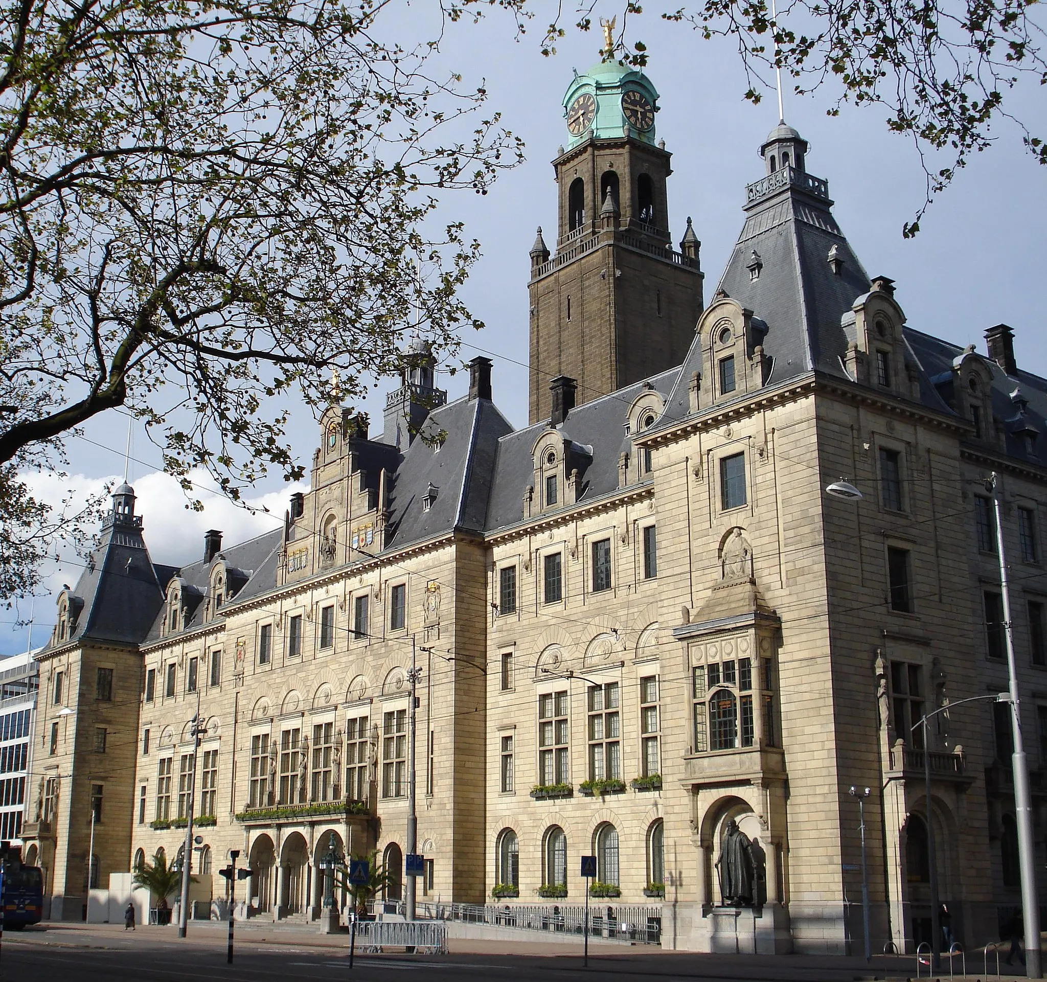 Photo showing: Rotterdam, Coolsingel. Rotterdams stadhuis. Rijksmonument.