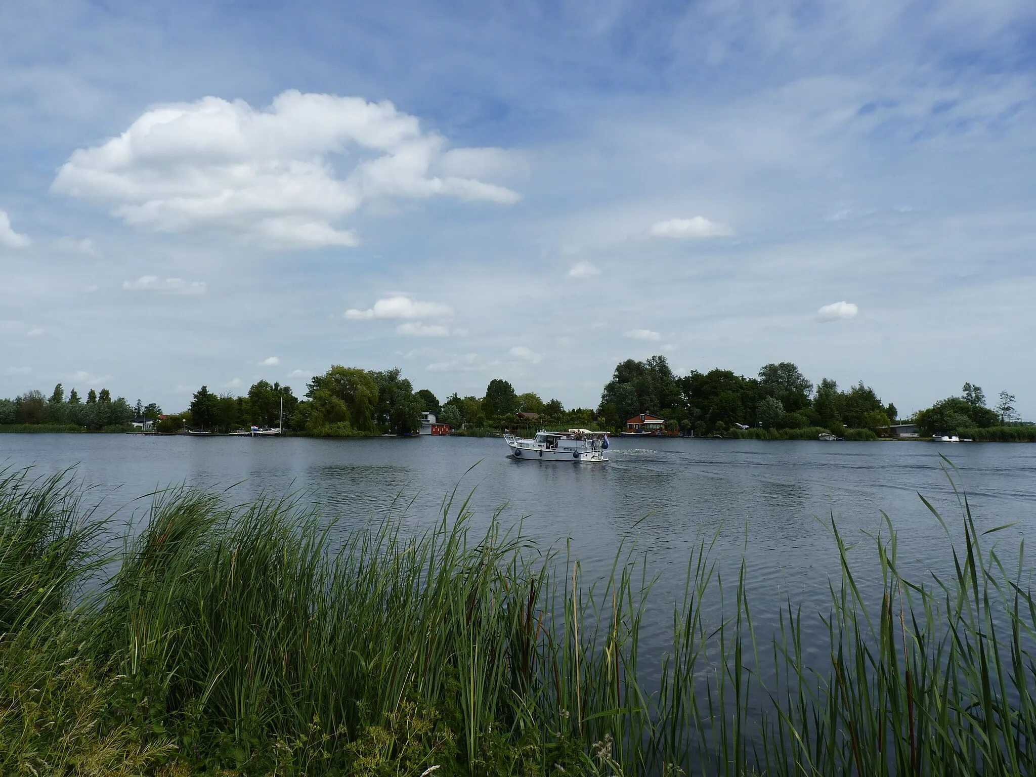 Photo showing: Recreation park de Bonk on the river Rotte at de Vijfhuizen (Zuidplas)