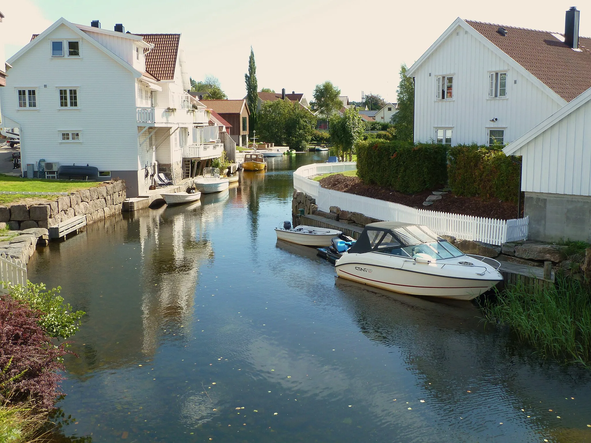 Photo showing: Lundeelva. River in Søgne, Agder, Norway.