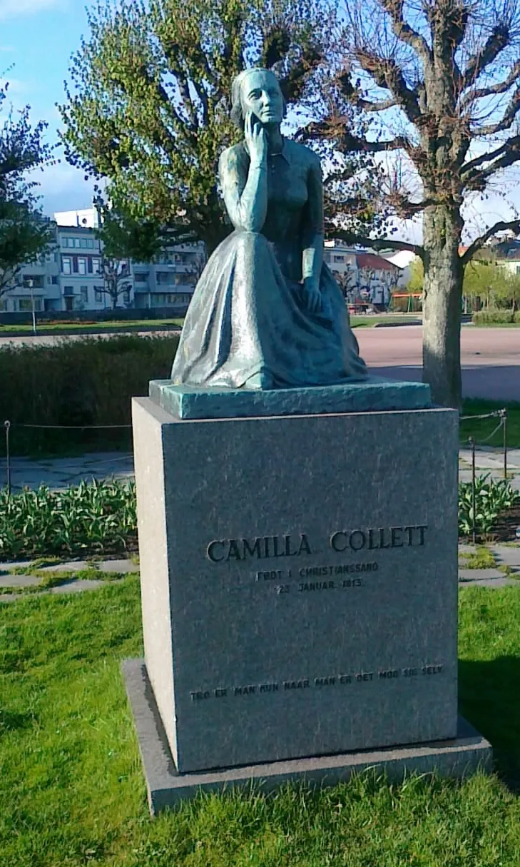 Photo showing: Statue av Camilla Collett (Strandprommenaden, Kristiansand)