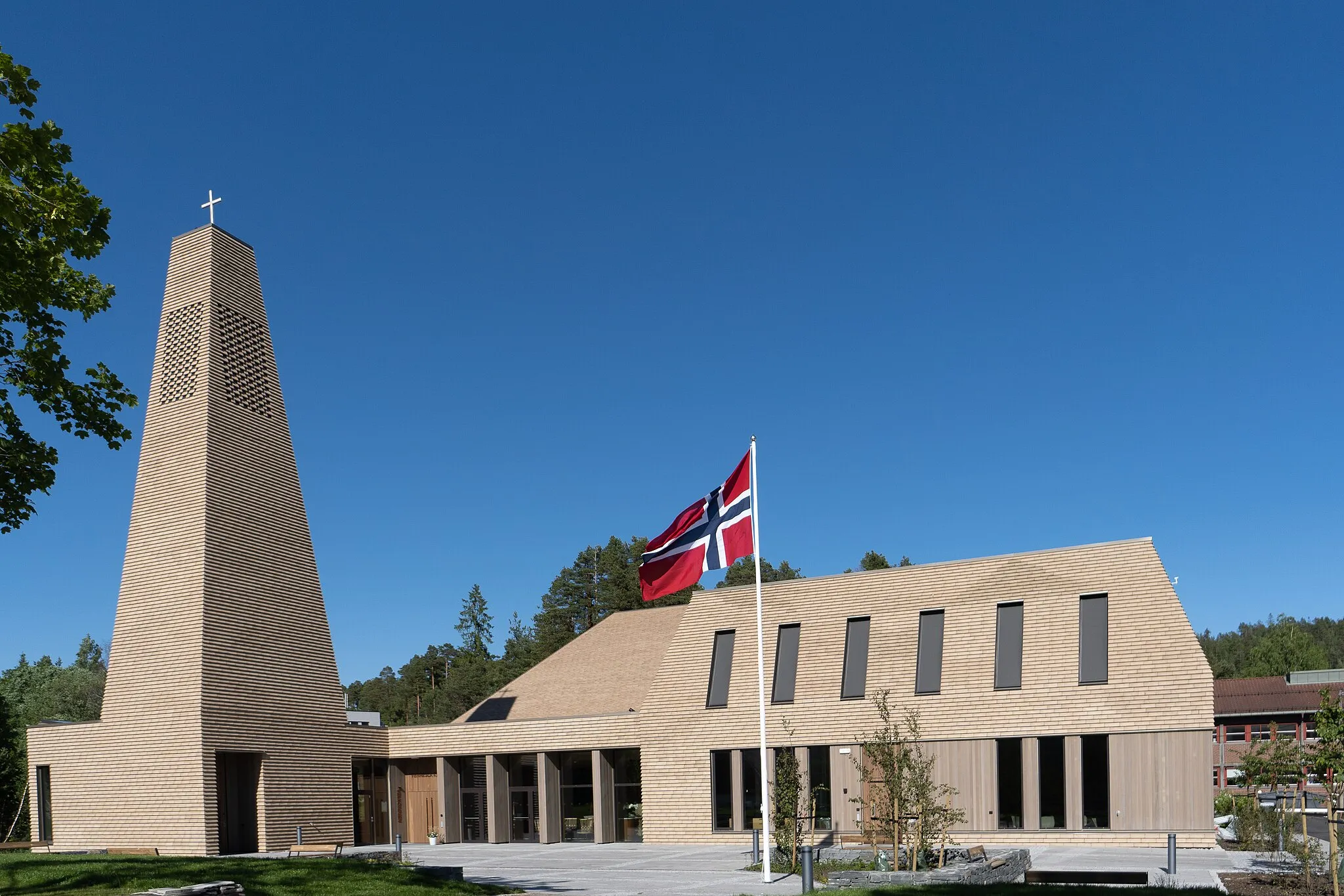 Photo showing: Vennesla Kirke. Foto Jon Østby