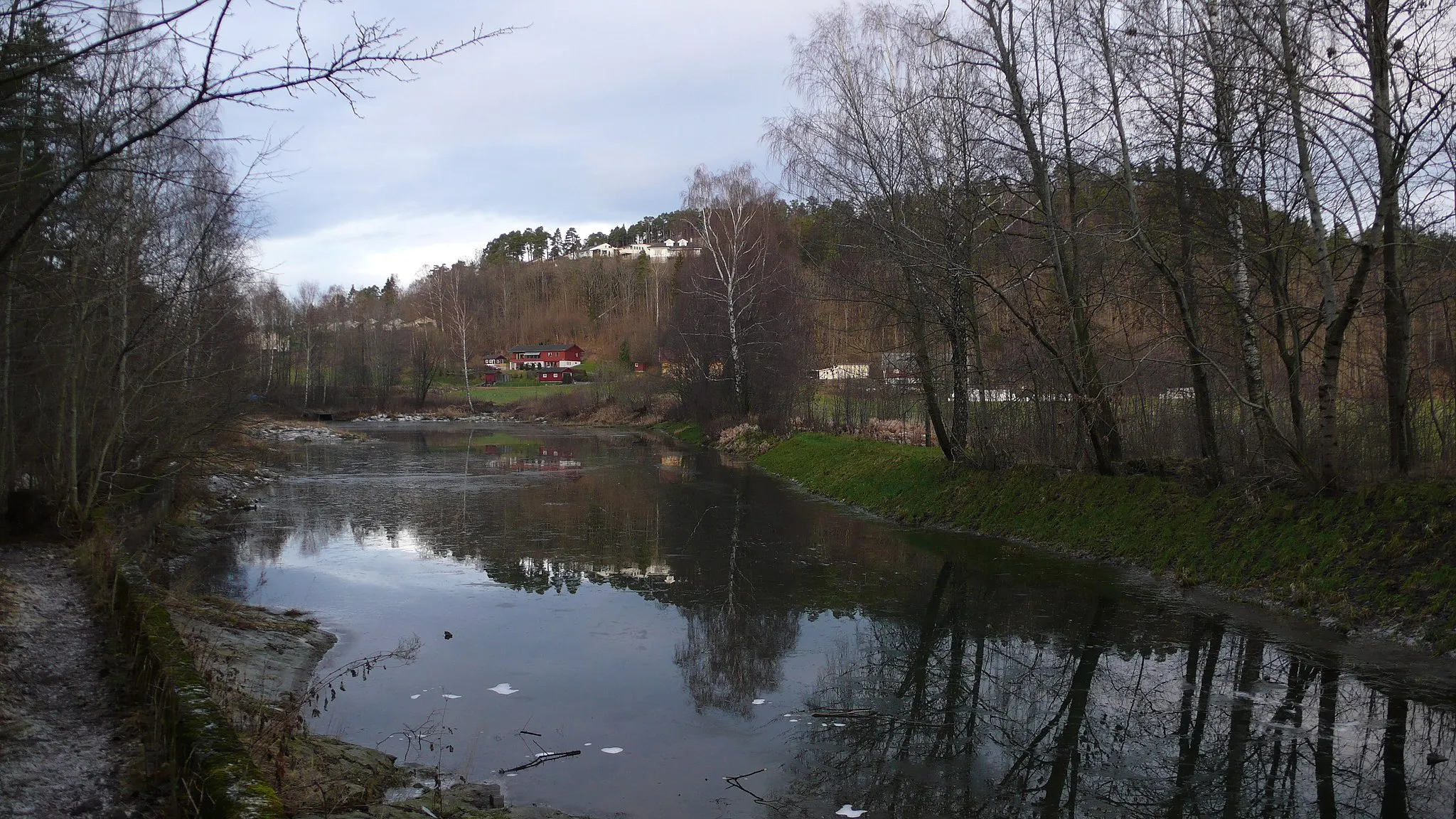 Photo showing: "Nedre Lundedam" historical ice-drifting pond
