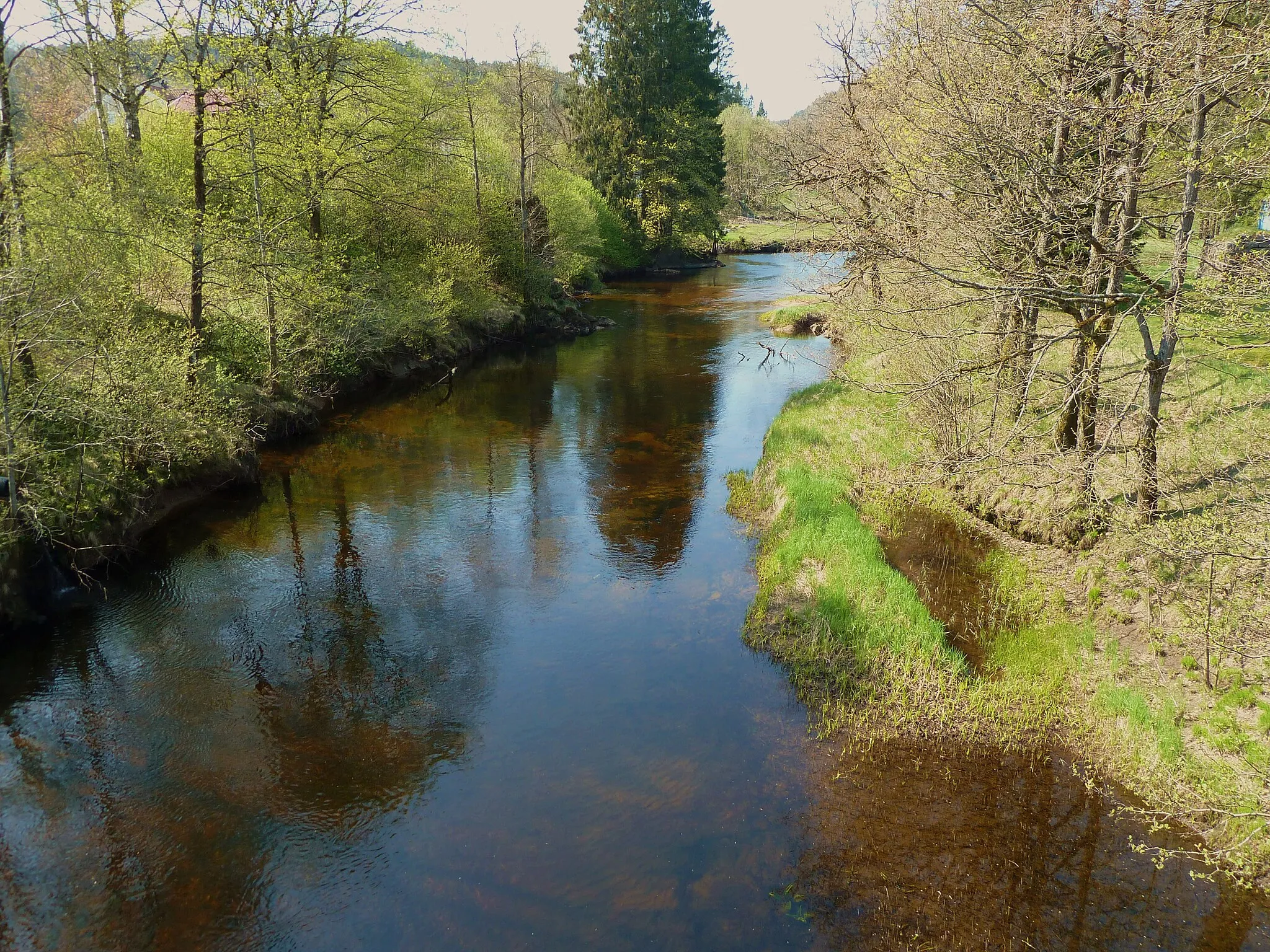 Photo showing: Songdalselva på Nodeland.