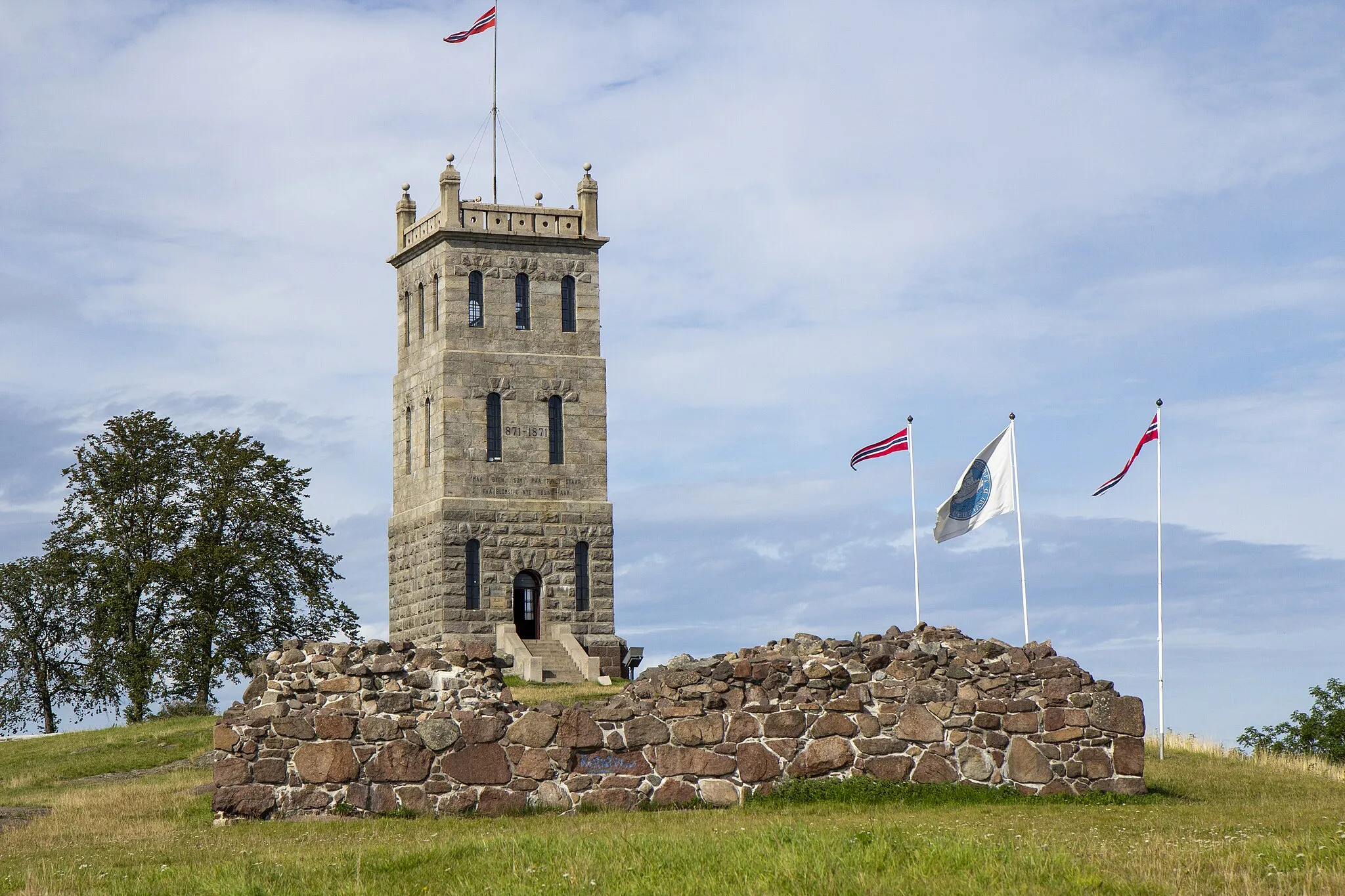 Photo showing: Slottsfjellet in Tønsberg