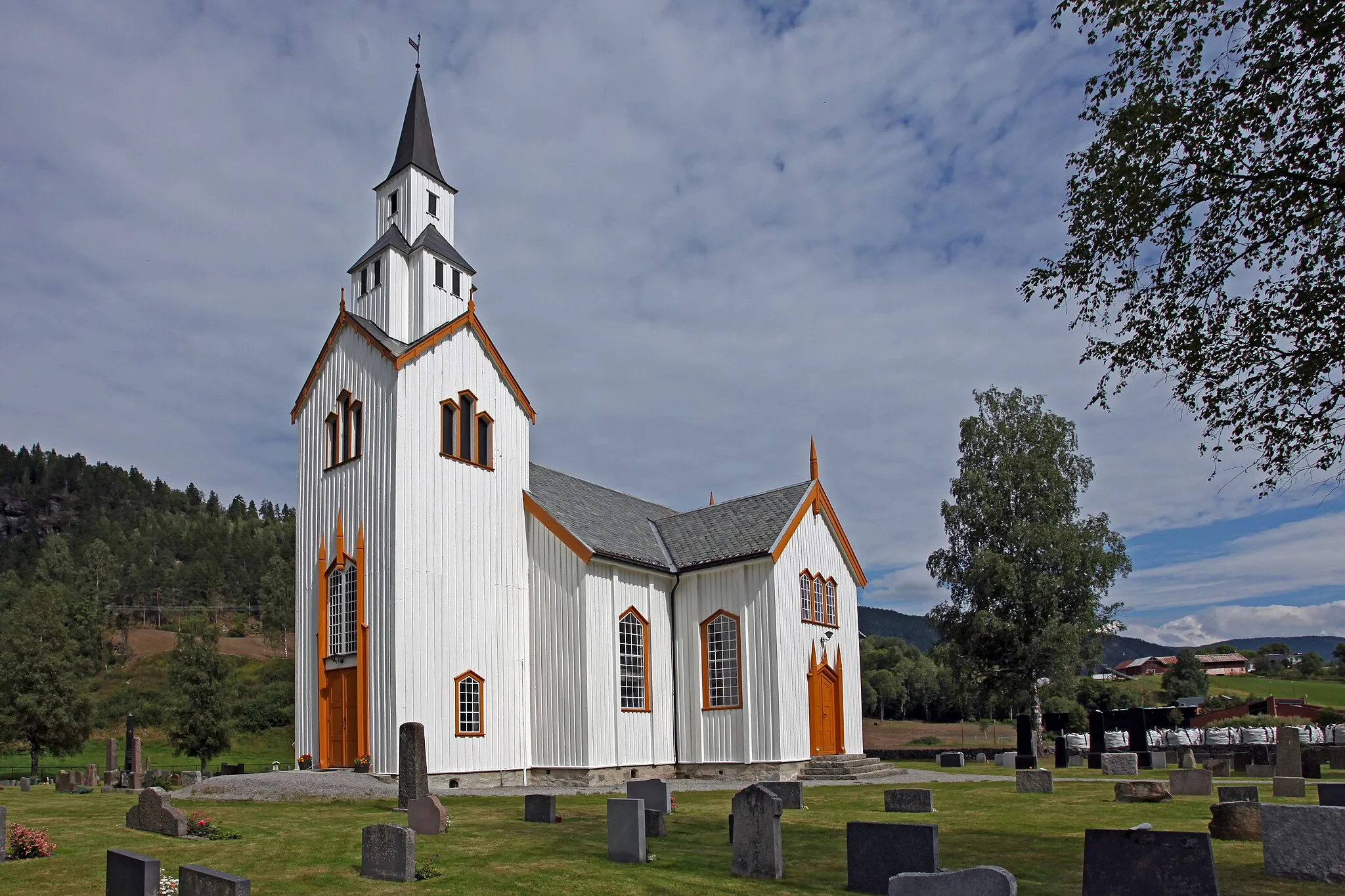 Photo showing: Picture of Sauland church (Telemark - Norway)