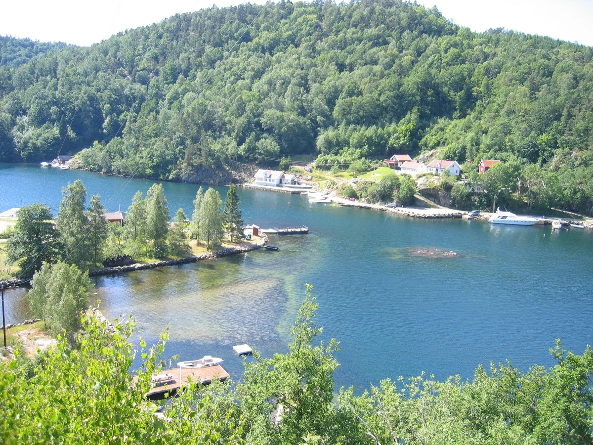 Photo showing: Garden Holmen ved Trysfjorden i Søgne