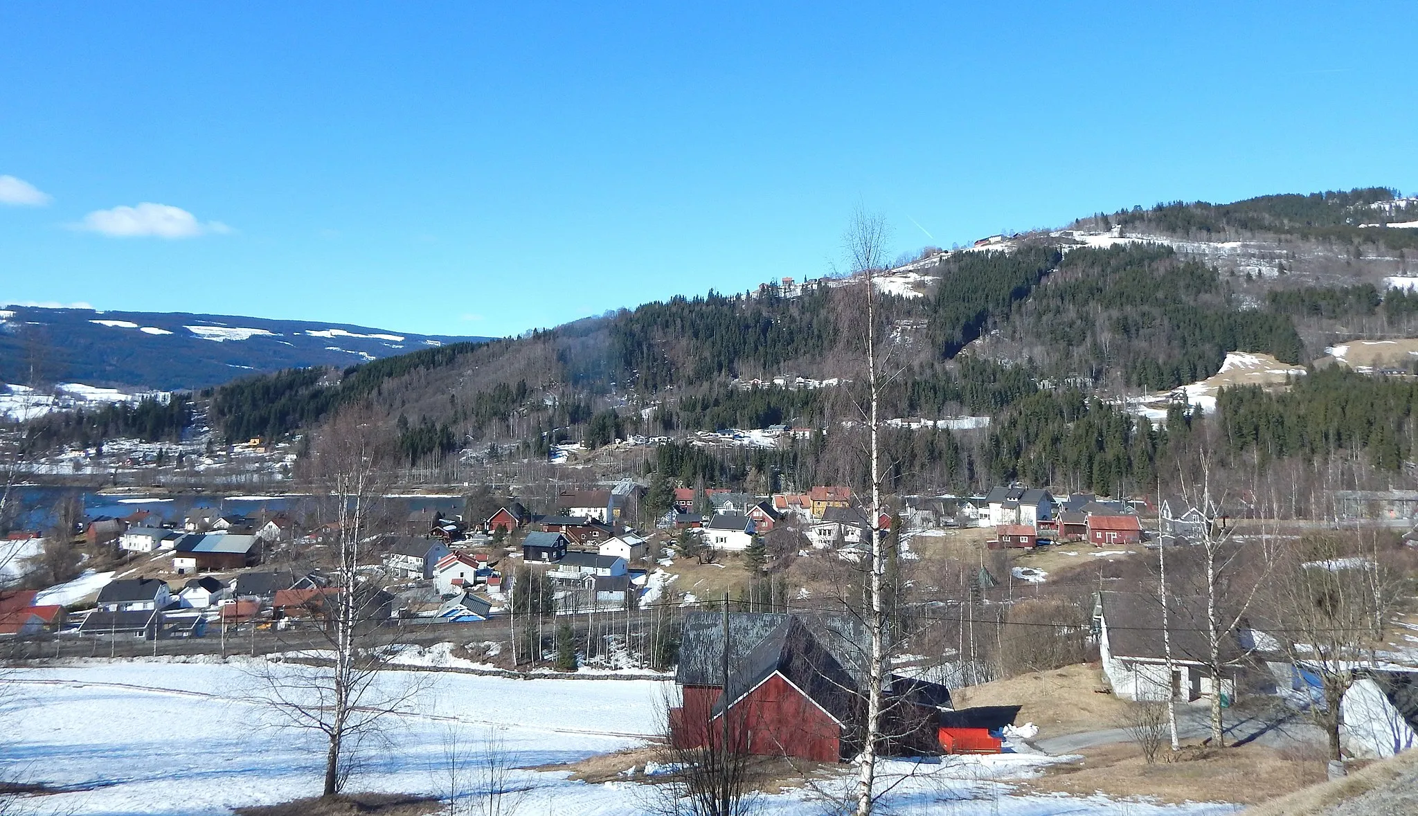 Photo showing: Utsikt over tettstedet Fåberg