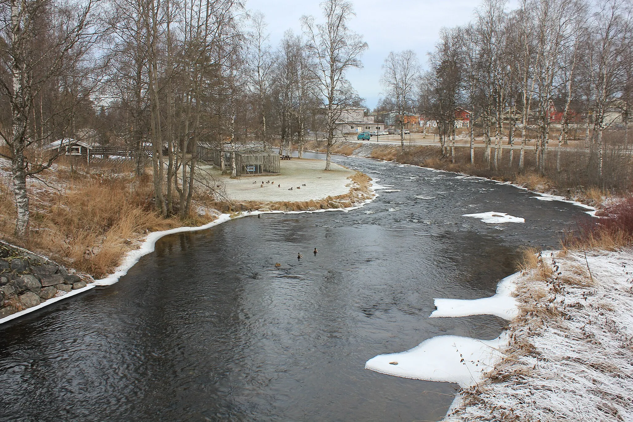 Photo showing: Hunnselva ved Raufoss.