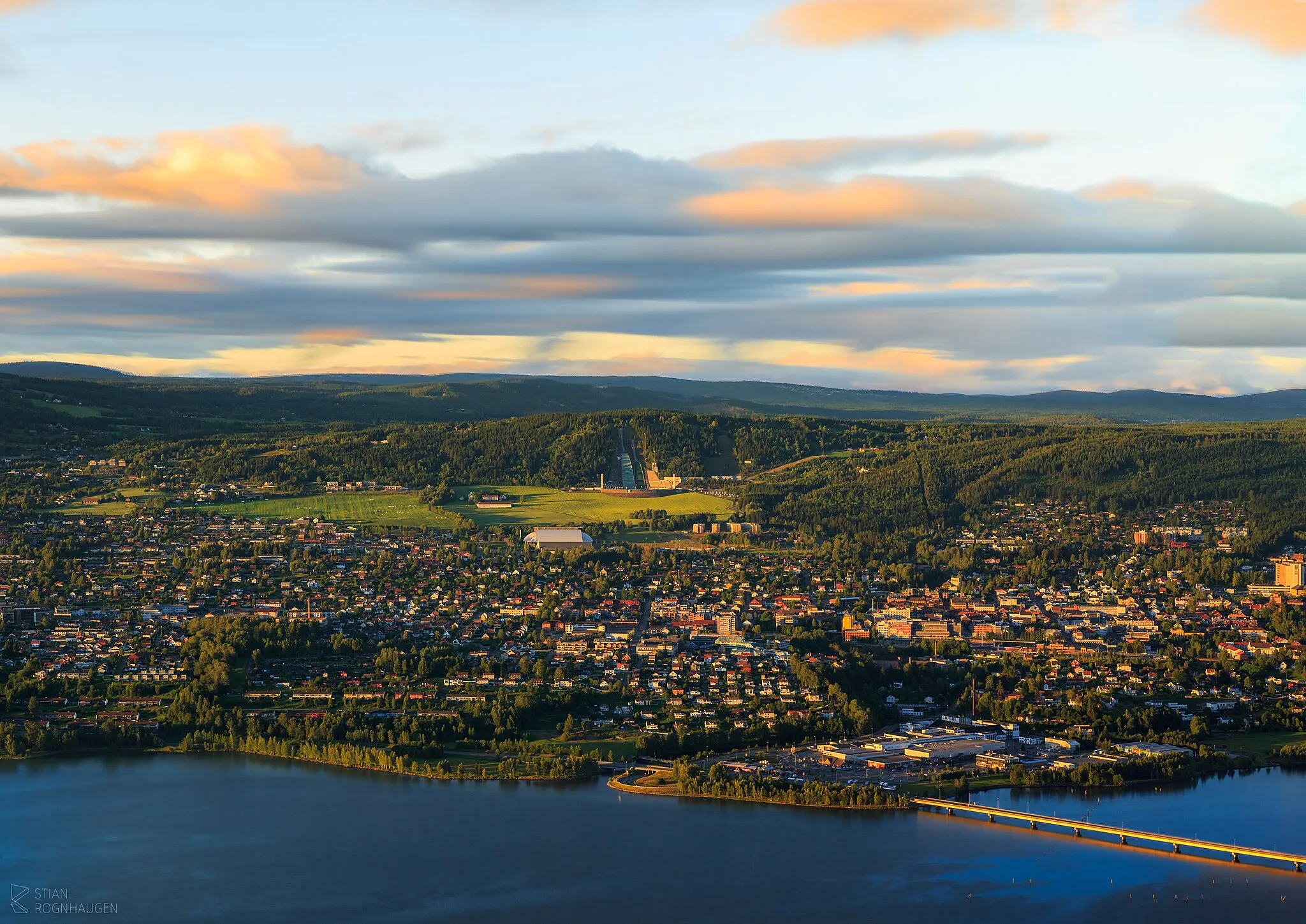 Photo showing: Image of Lillehammer city in Oppland, Norway