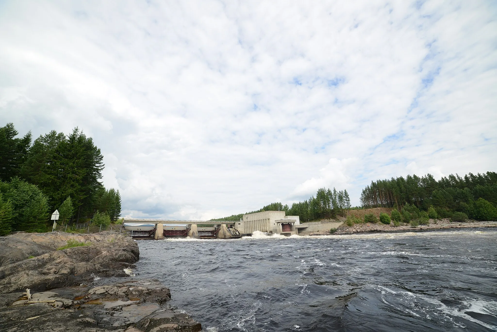 Photo showing: Braskereidfoss kraftverk i Våler