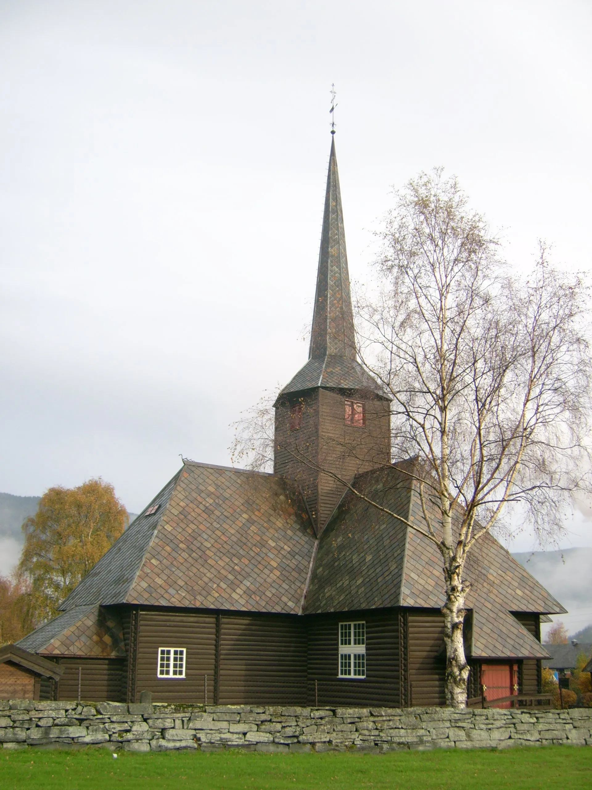 Photo showing: Kvam church, Nord-Fron, Norway