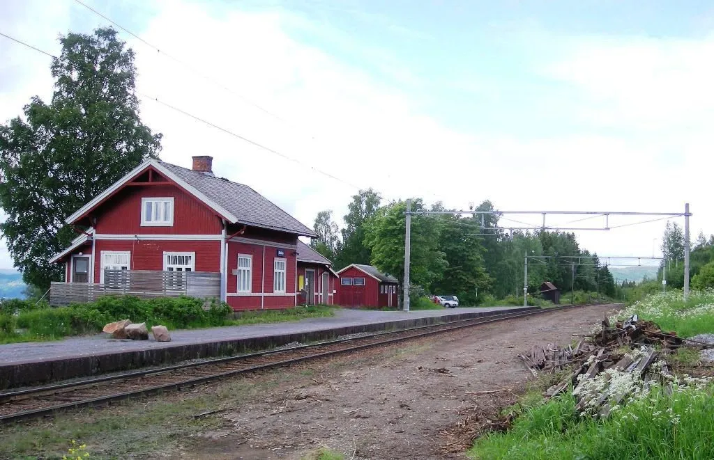 Photo showing: Bleiken station on the Gjøvik line