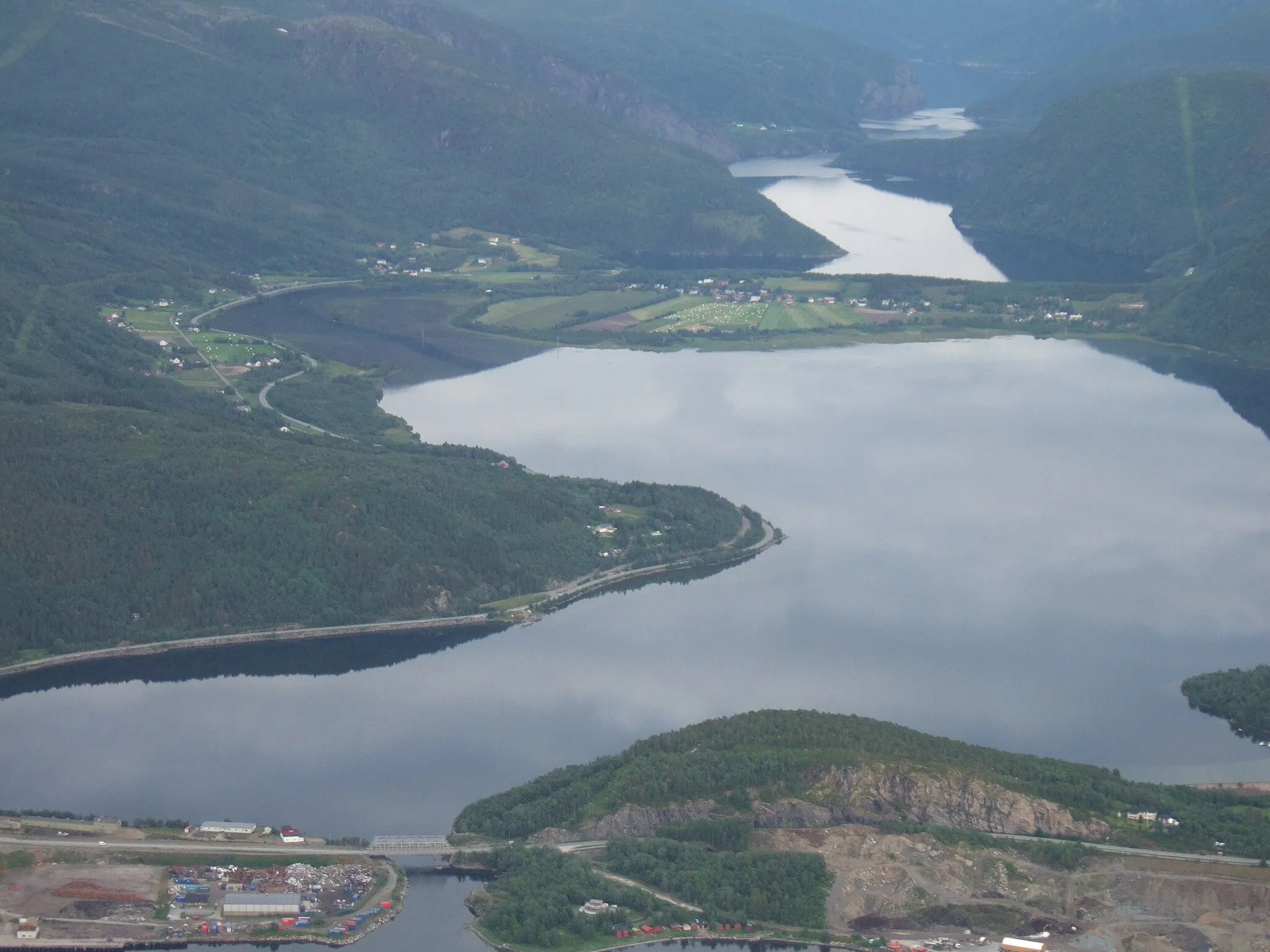 Photo showing: Nervatnet in Fauske, Nordland, Norway.