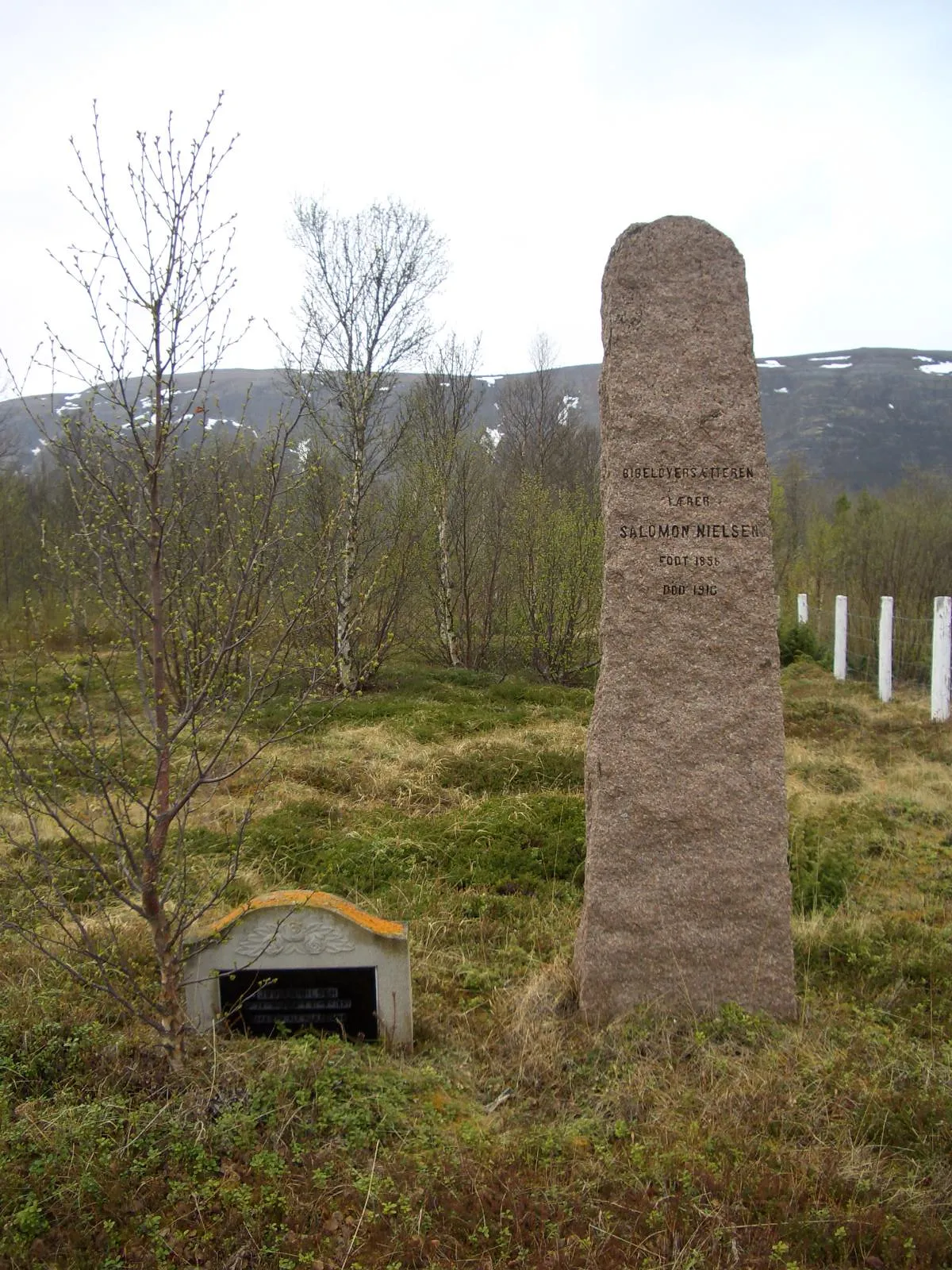 Photo showing: Tombstones at the cemetary.