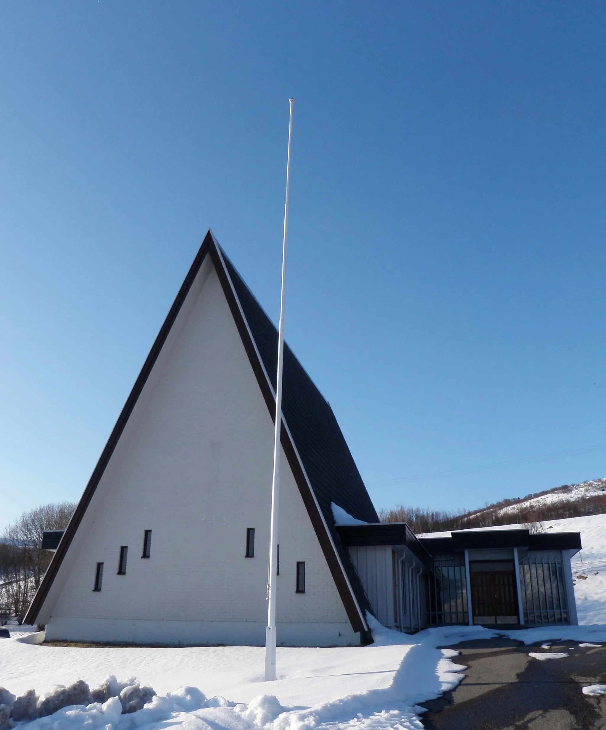 Photo showing: The Baptist church in Åse, Nordland, Norway.