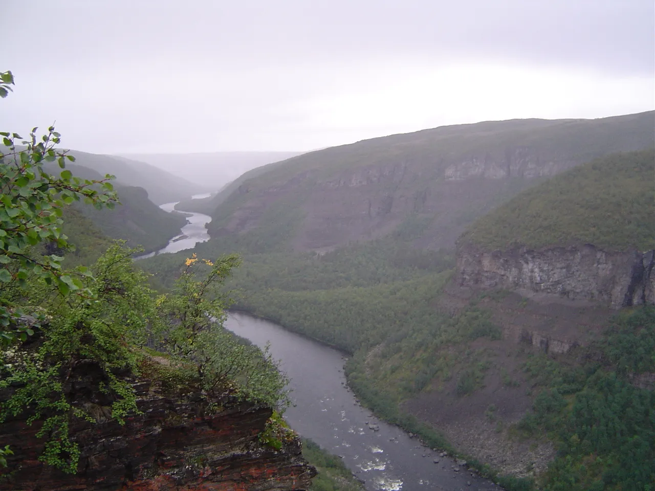 Photo showing: Altaelva river - canyon, Finnmark, Norway