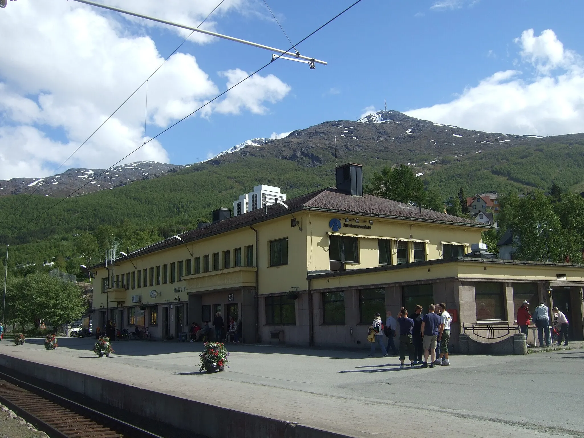 Photo showing: Narvik railroad station