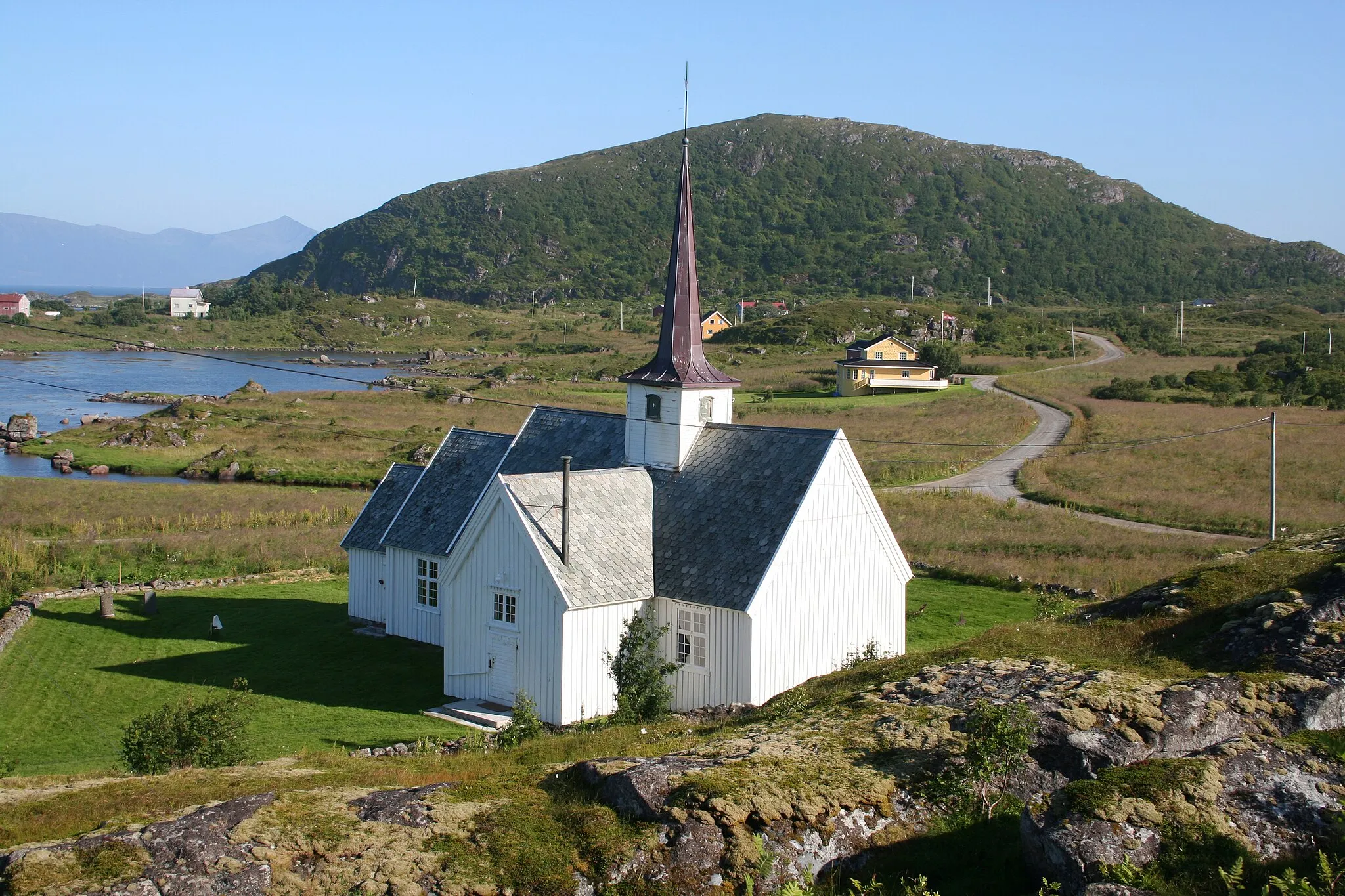 Photo showing: Langenes church in Øksnes, Norway