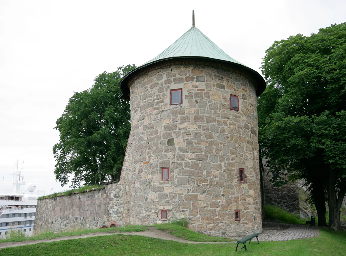 Photo showing: Munks tårn Akershus festning, Oslo. Bygd 1559 av lensherre Christiern Munk.