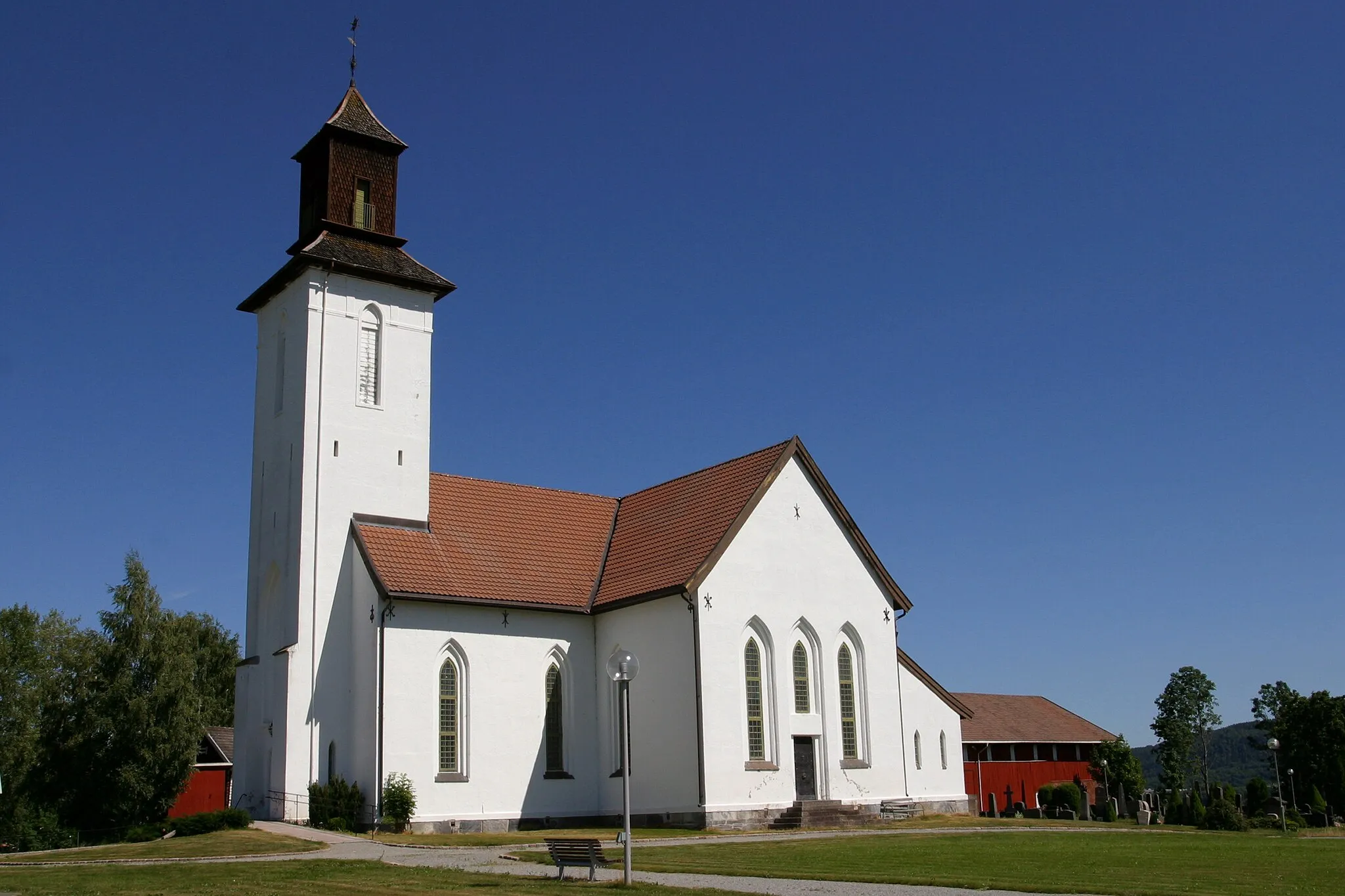 Photo showing: Picture of Fiskum kirke (Buskerud - Norway)