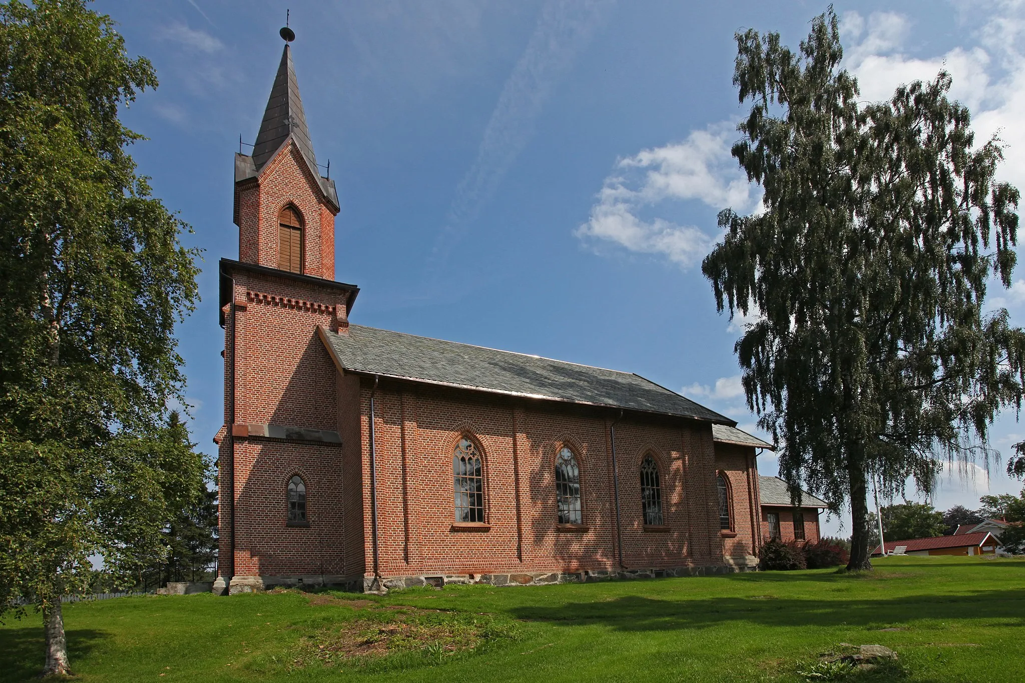 Photo showing: Picture of Snarum church (Modum, Buskerud - Norway)