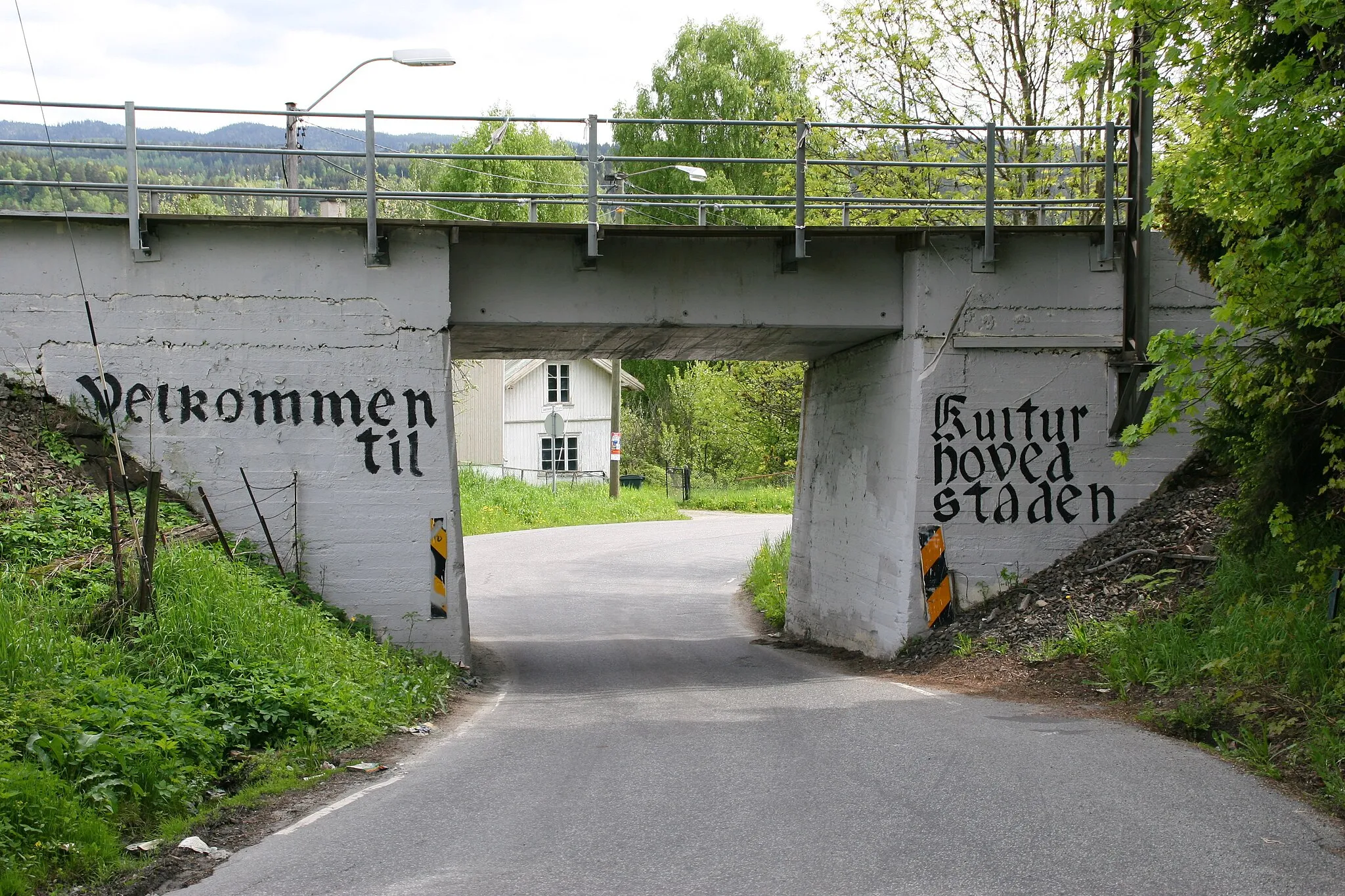 Photo showing: Jutebrua railway viaduct in Vestfossen, Norway