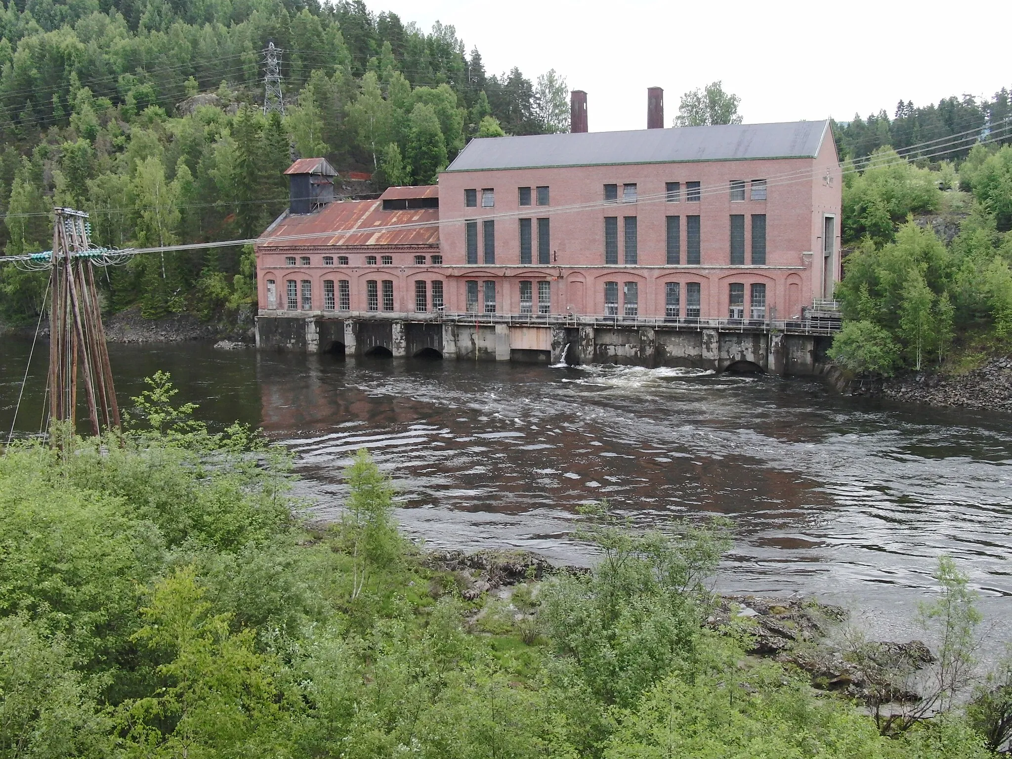 Photo showing: Gamle Gravfoss 1 kraftstasjon