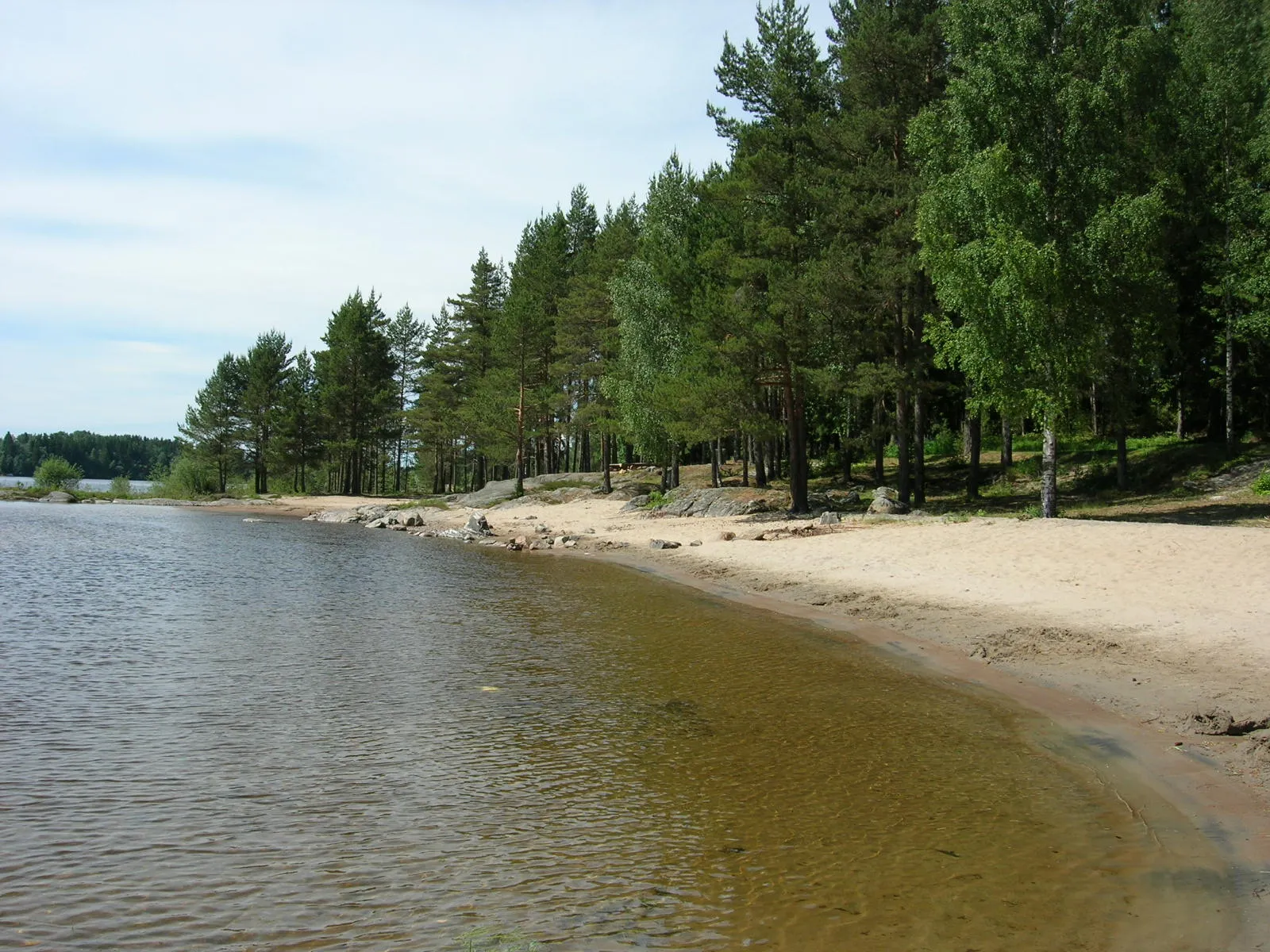 Photo showing: Daskerudstranda ved Funnefoss, Opakermoen