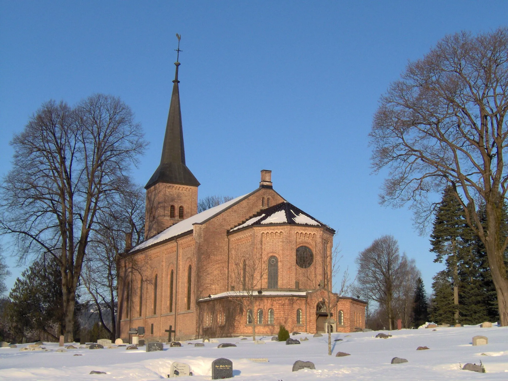 Photo showing: Bryn church in Bærum, Norway