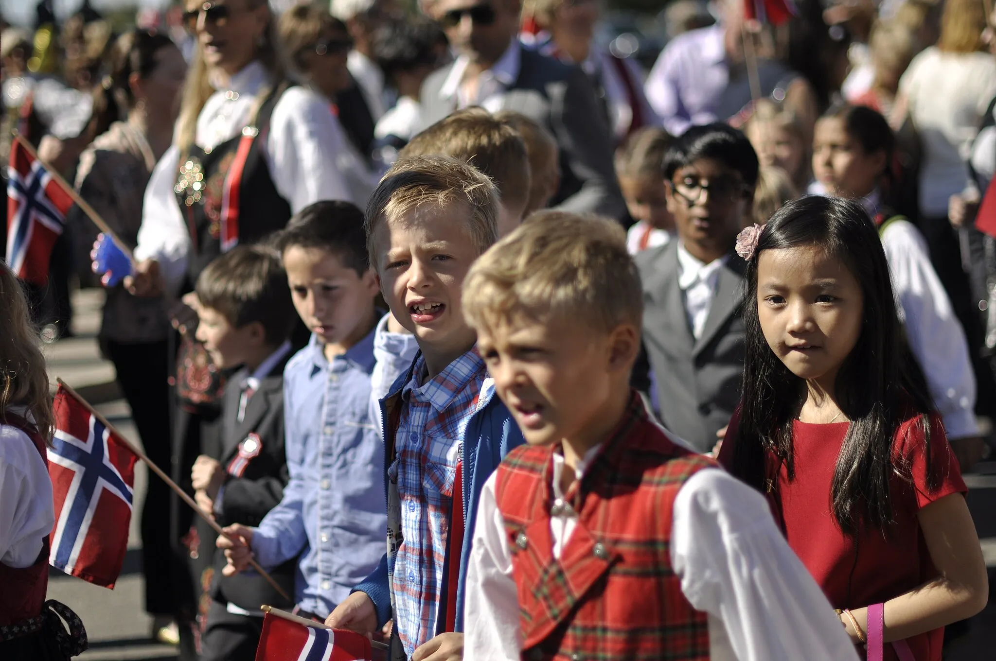 Photo showing: 17 May Constitution Day in Fjellhammar