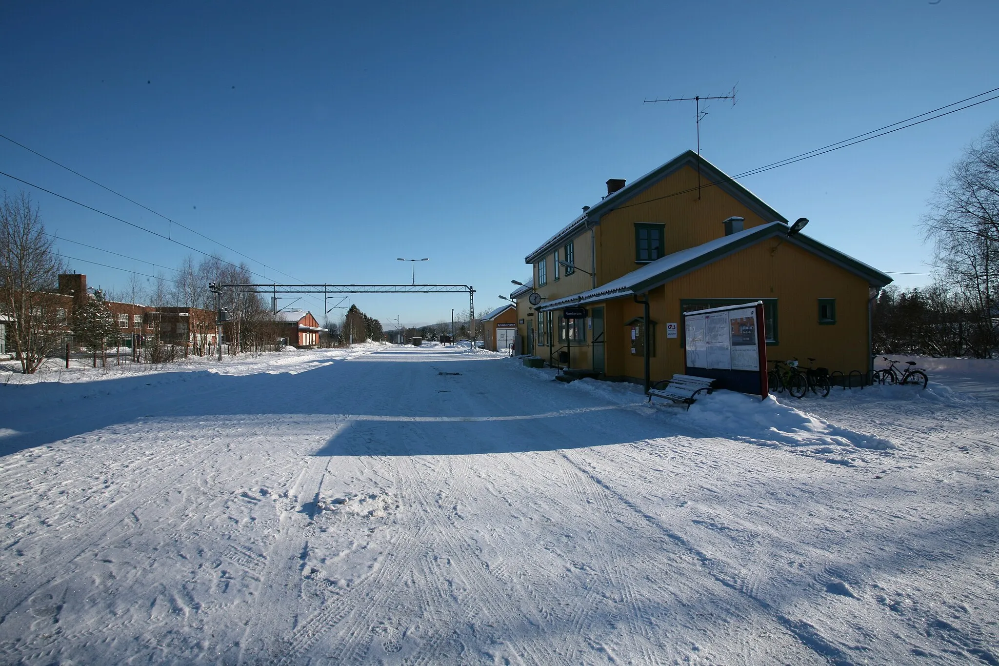 Photo showing: Picture of Spikkestad Railway Station (Buskerud - Norway)
