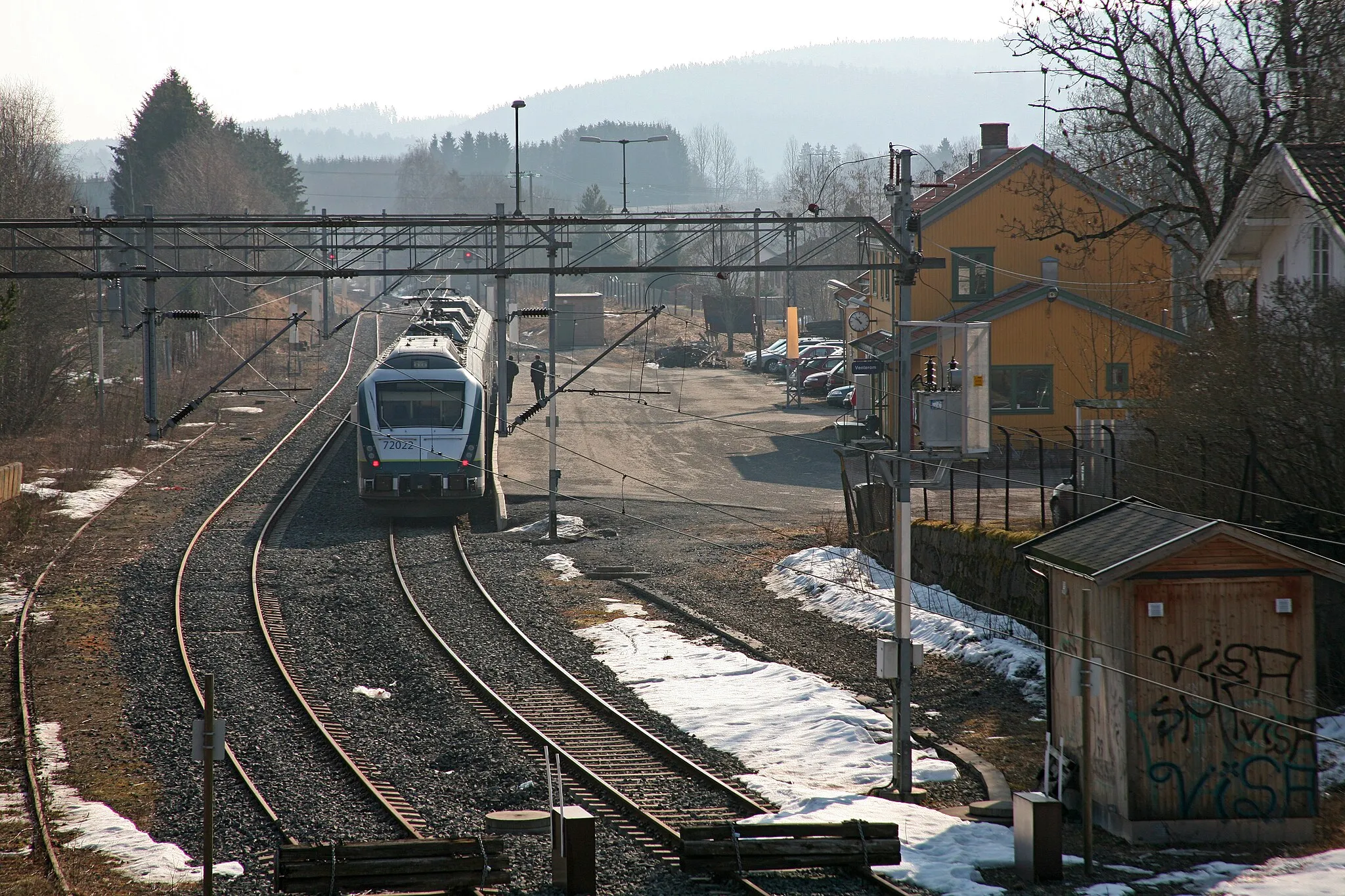 Photo showing: Picture of Spikkestad Railway Station (Buskerud - Norway)