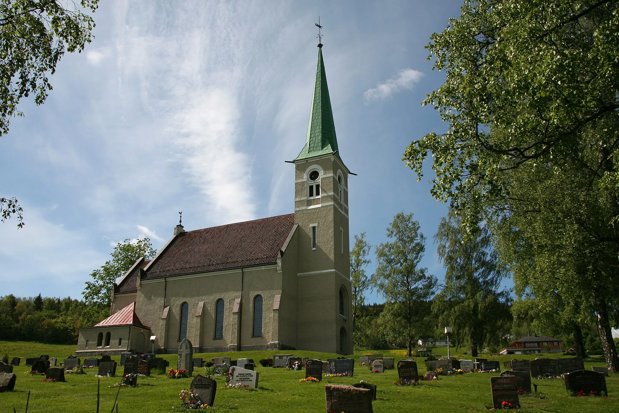 Photo showing: Picture of Sjåstad Church (Buskerud - Norway)