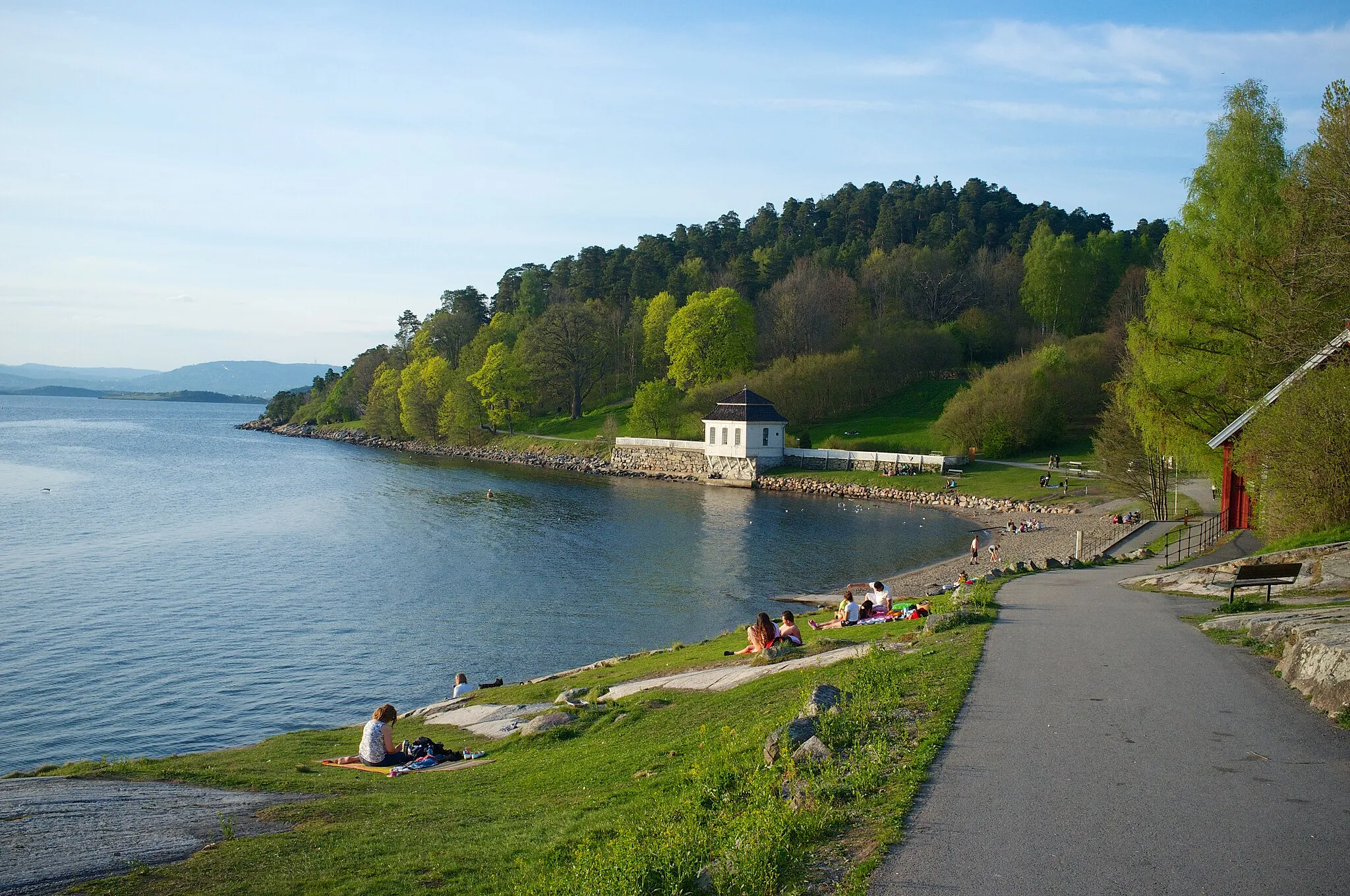 Photo showing: Hvervenbukta i Oslo.