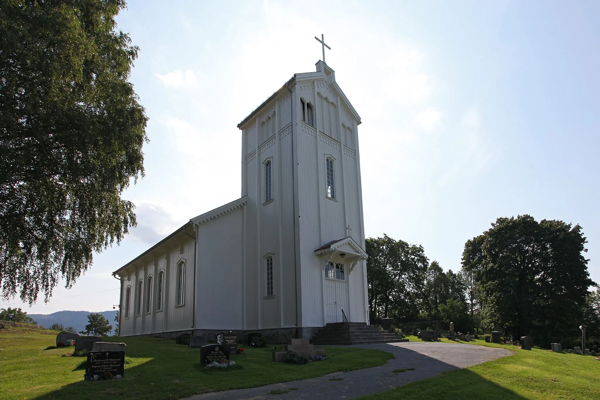 Photo showing: Picture of Nykirke church (Modum, Buskerud - Norway)