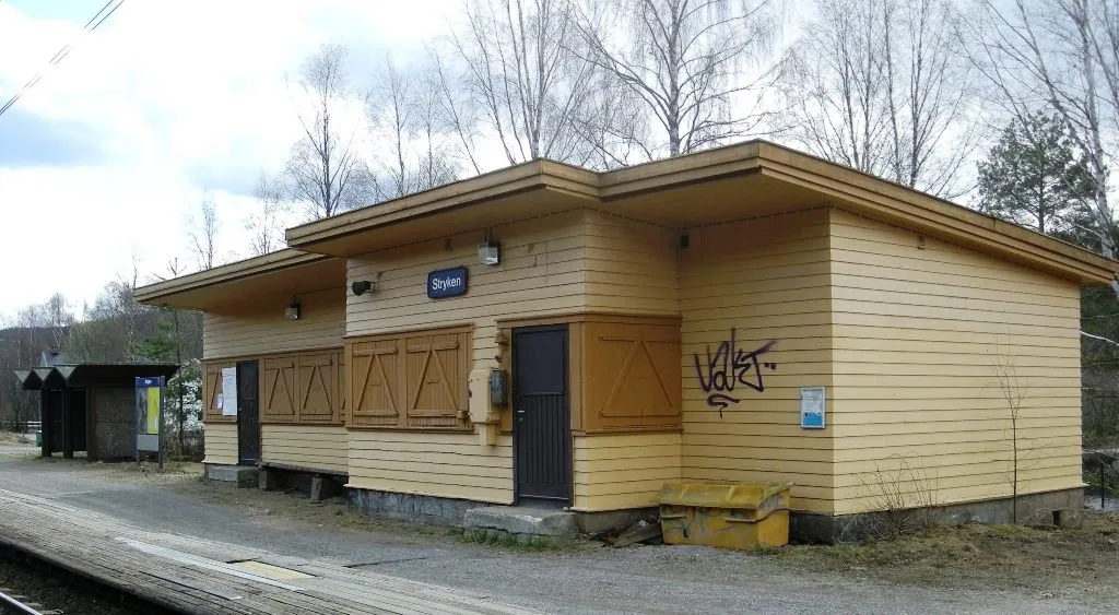 Photo showing: Stryken station on the Gjøvik line