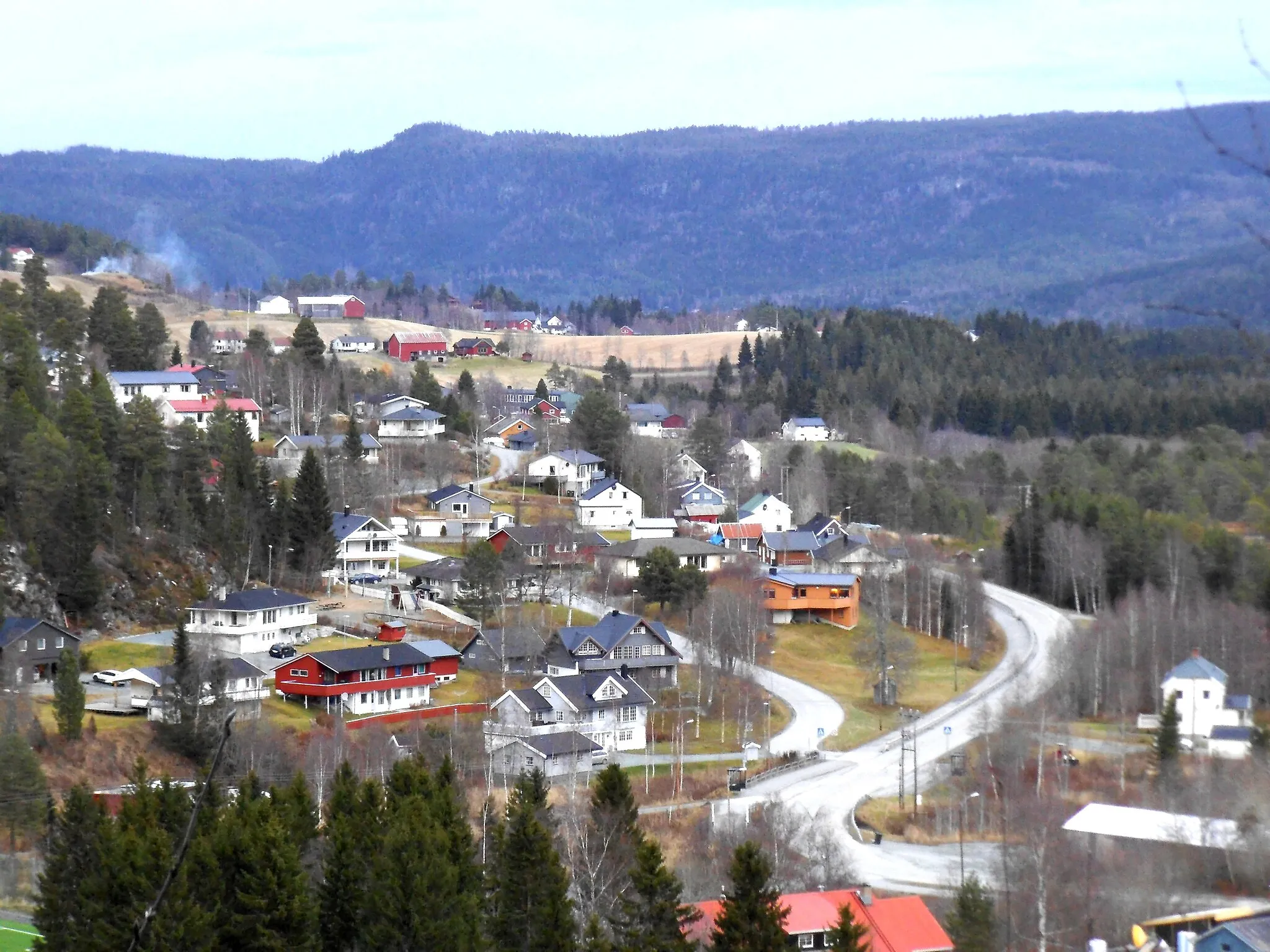 Photo showing: Eidsåsen. A dormitory village / commuter town located in Korsvegen, Melhus, Norway.