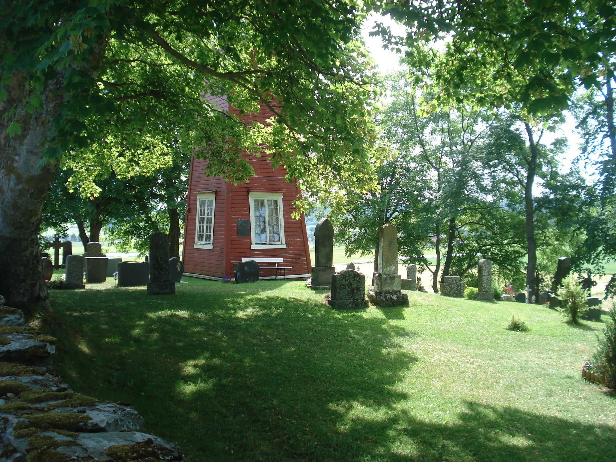 Photo showing: Gevik kirke, kirkested for Ekne.